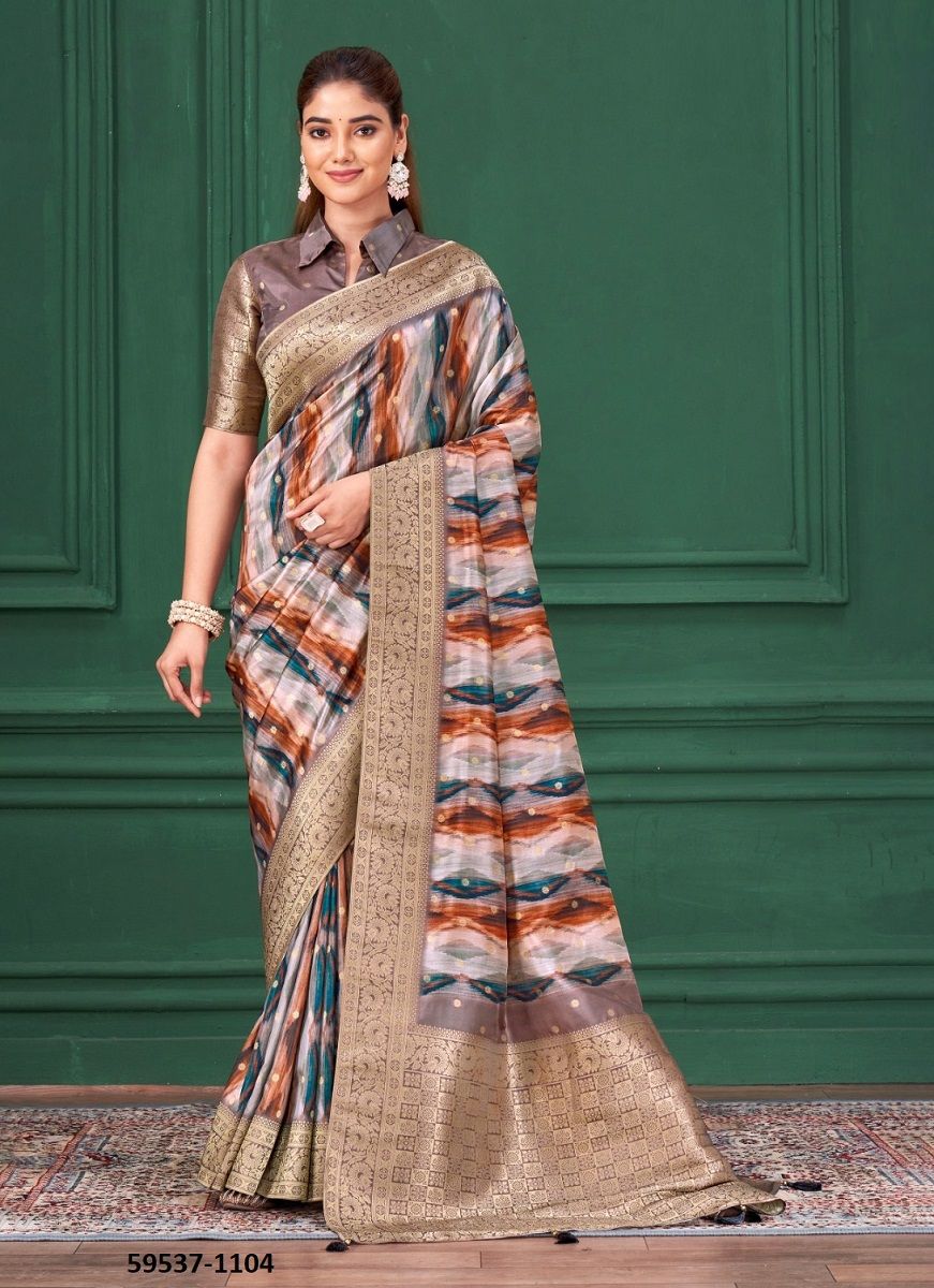 RANG CHATKILA - Catalog # 59537 (Set of 6 Sarees) by Brand MAHOTSAV RANG CHATKILA - Catalog # 59537 (Set of 6 Sarees) by Brand MAHOTSAV