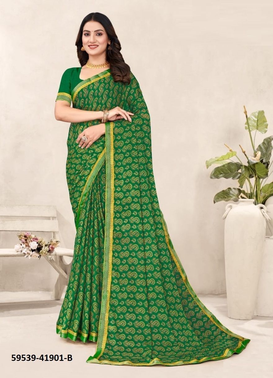 SIMAYAA 34 - Catalog # 59539 (Set of 12 Sarees) by Brand RUCHI SAREES