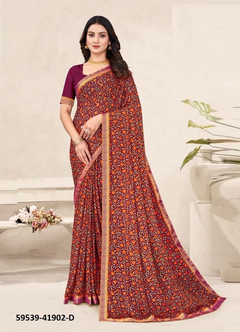 SIMAYAA 34 - Catalog # 59539 (Set of 12 Sarees) by Brand RUCHI SAREES