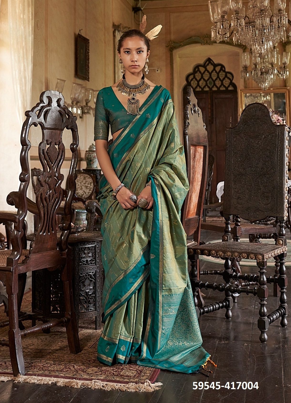 KILKARI - Catalog # 59545 (Set of 6 Sarees) by Brand RAJTEX FABRICS KILKARI - Catalog # 59545 (Set of 6 Sarees) by Brand RAJTEX FABRICS