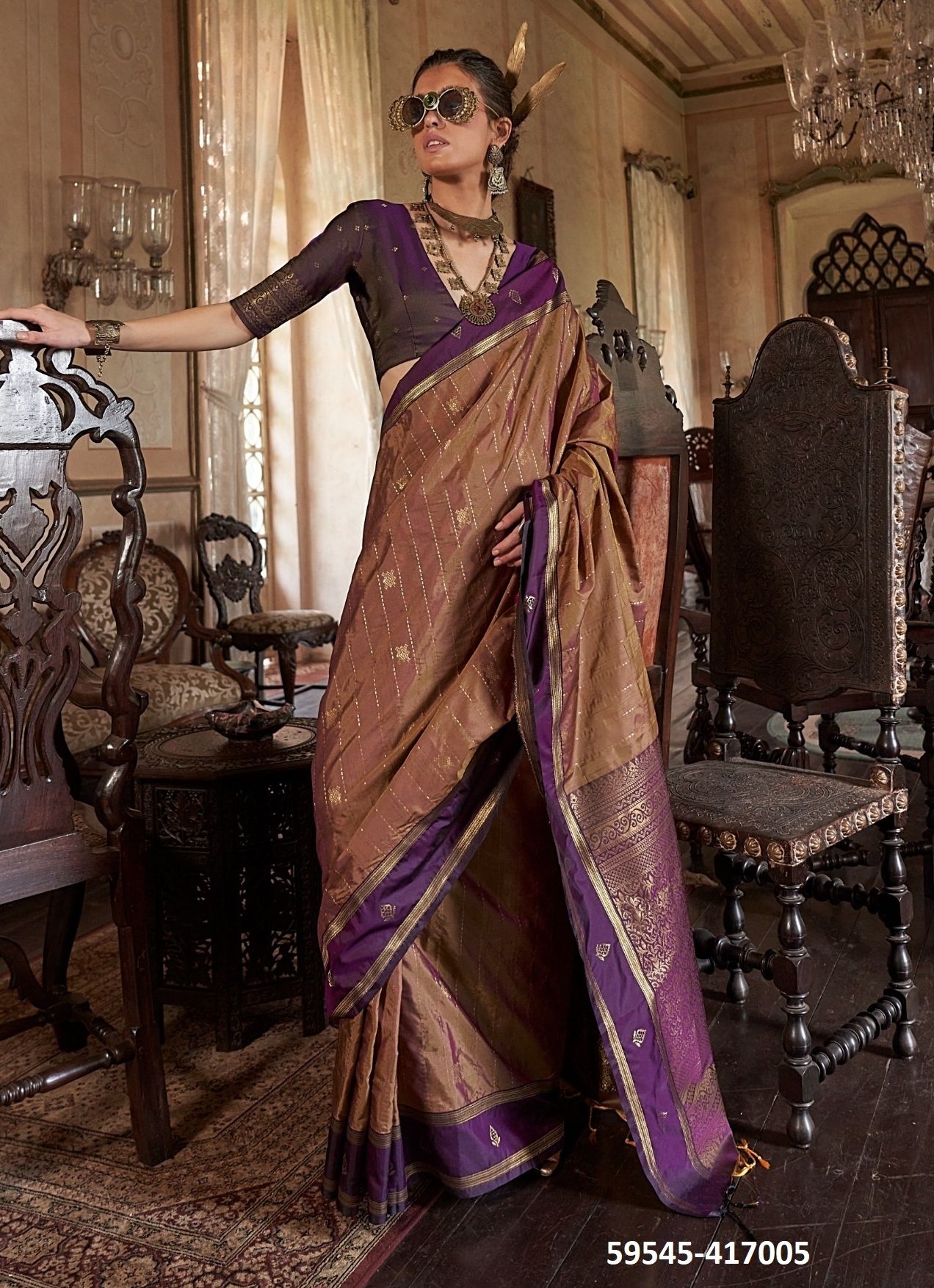 KILKARI - Catalog # 59545 (Set of 6 Sarees) by Brand RAJTEX FABRICS KILKARI - Catalog # 59545 (Set of 6 Sarees) by Brand RAJTEX FABRICS