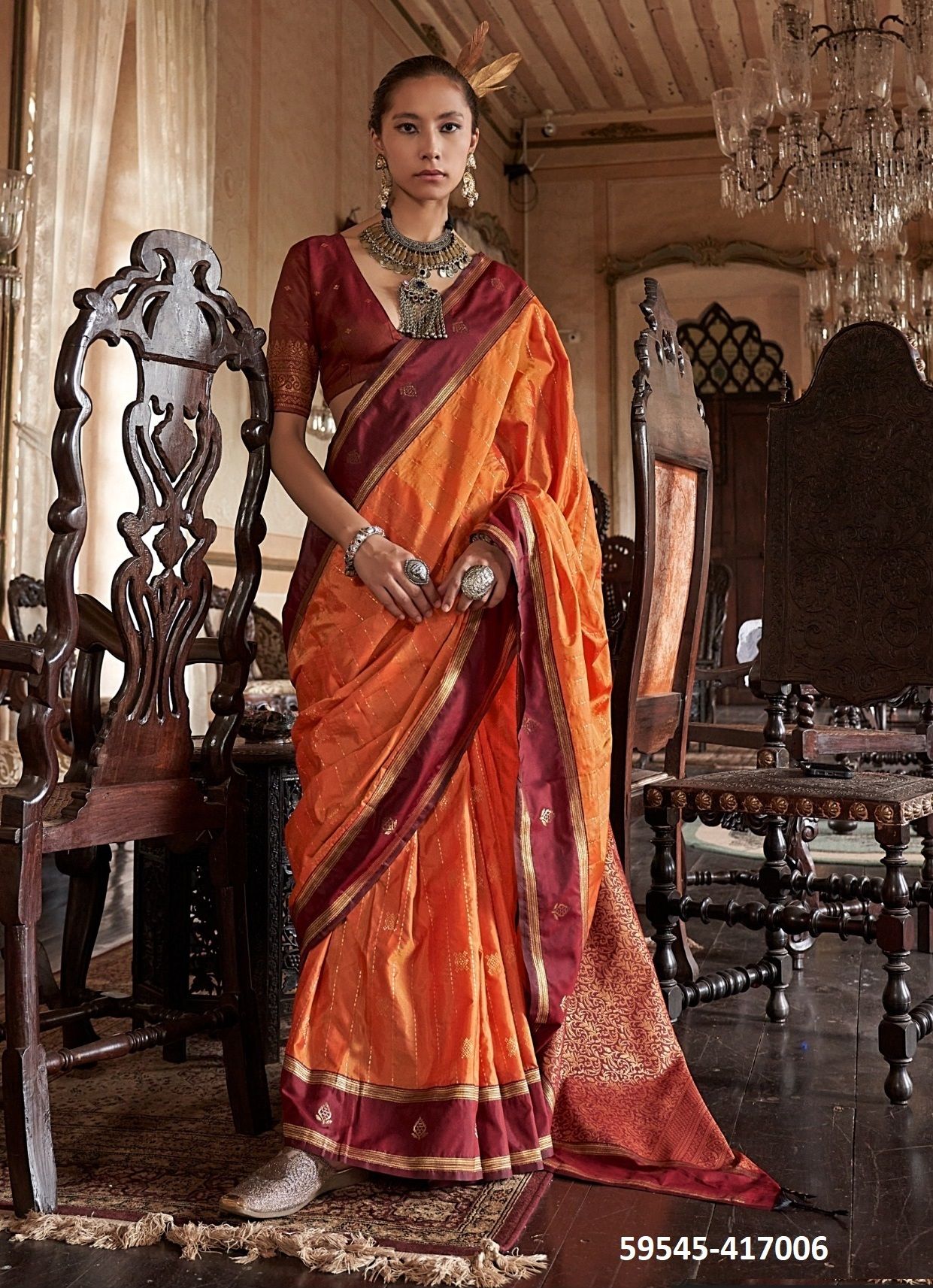 KILKARI - Catalog # 59545 (Set of 6 Sarees) by Brand RAJTEX FABRICS KILKARI - Catalog # 59545 (Set of 6 Sarees) by Brand RAJTEX FABRICS