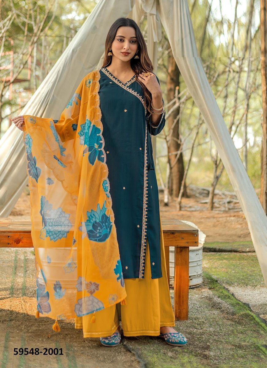 RANISHA - Catalog # 59548 (Set of 6 Readymade Salwar Suits) by Brand KADLEE FASHION RANISHA - Catalog # 59548 (Set of 6 Readymade Salwar Suits) by Brand KADLEE FASHION