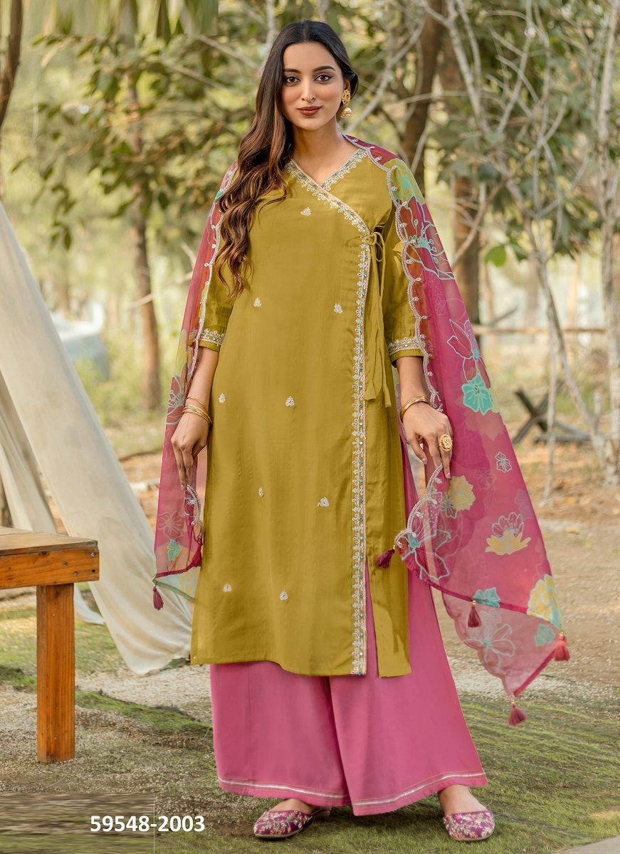 RANISHA - Catalog # 59548 (Set of 6 Readymade Salwar Suits) by Brand KADLEE FASHION RANISHA - Catalog # 59548 (Set of 6 Readymade Salwar Suits) by Brand KADLEE FASHION