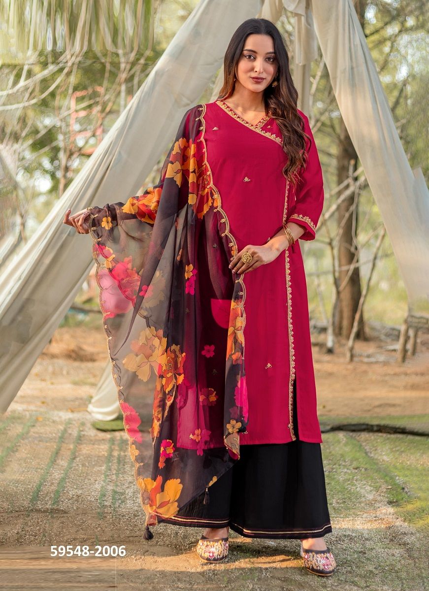 RANISHA - Catalog # 59548 (Set of 6 Readymade Salwar Suits) by Brand KADLEE FASHION RANISHA - Catalog # 59548 (Set of 6 Readymade Salwar Suits) by Brand KADLEE FASHION