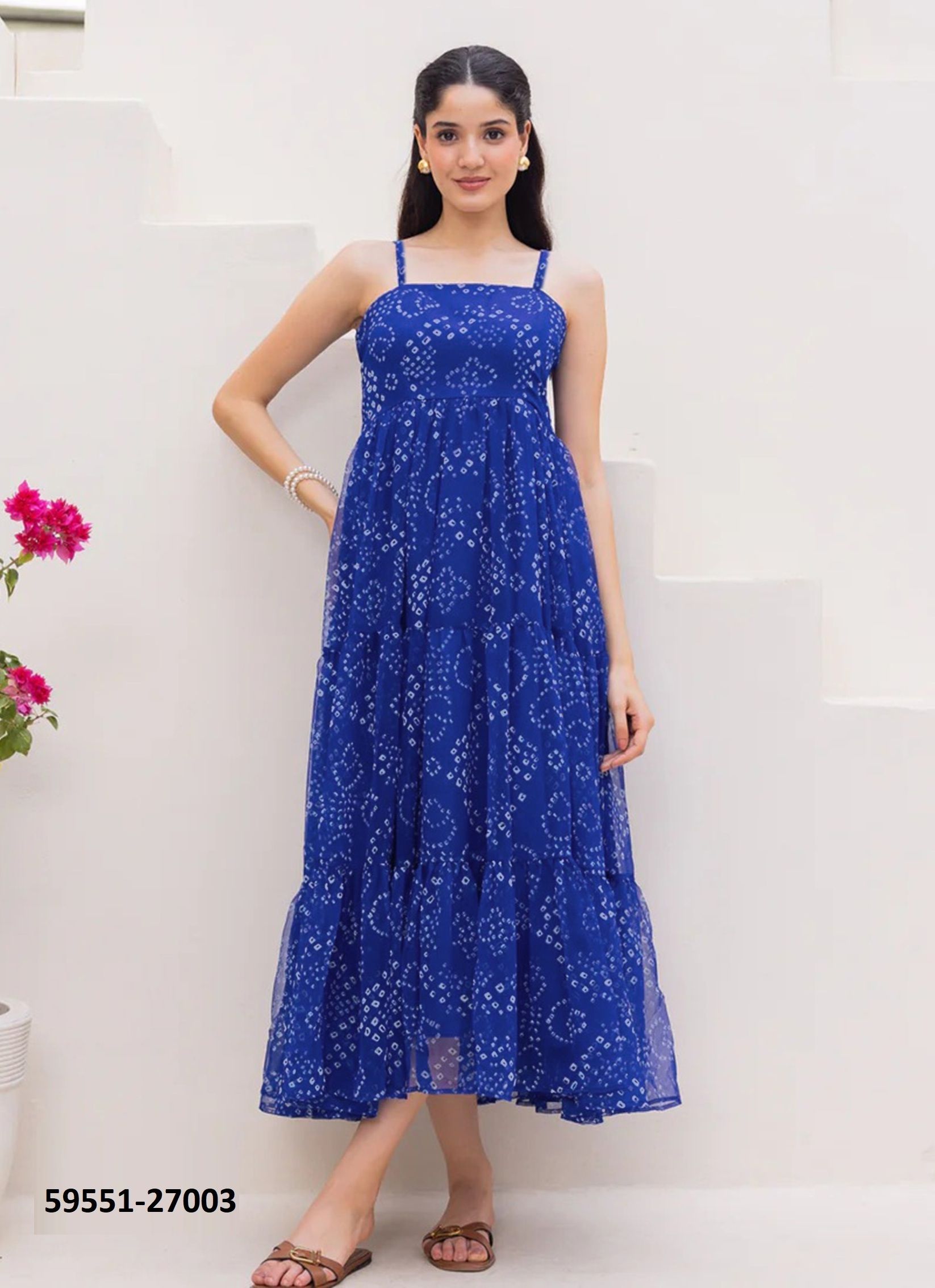 LUCAYA 27 - Catalog # 59551 (Set of 6 Readymade Women's Kurtis / Tops) by Brand DESI MUSE