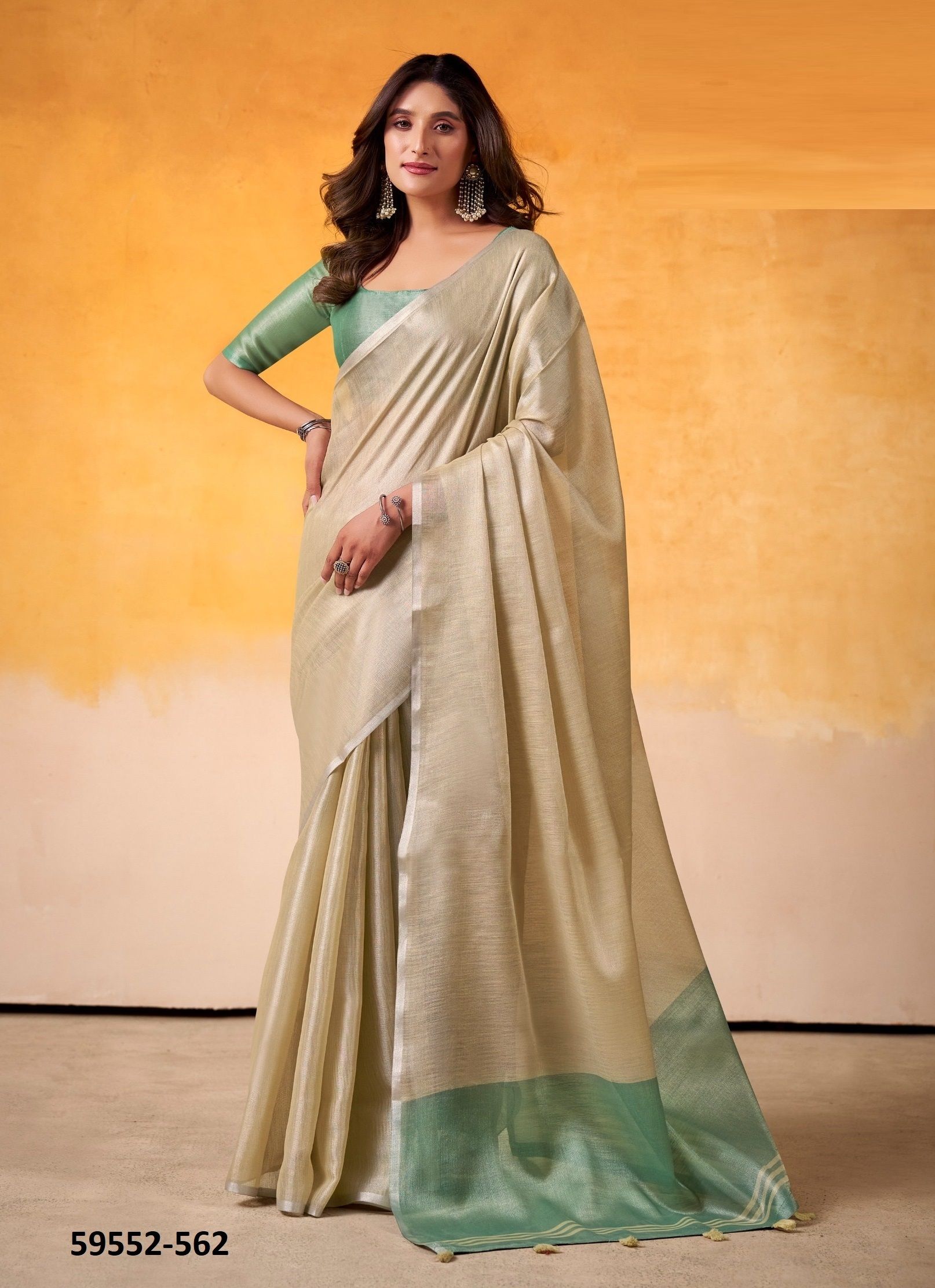 ANVIKA LIGHT EDITION - Catalog # 59552 (Set of 6 Sarees) by Brand MEHERIYA