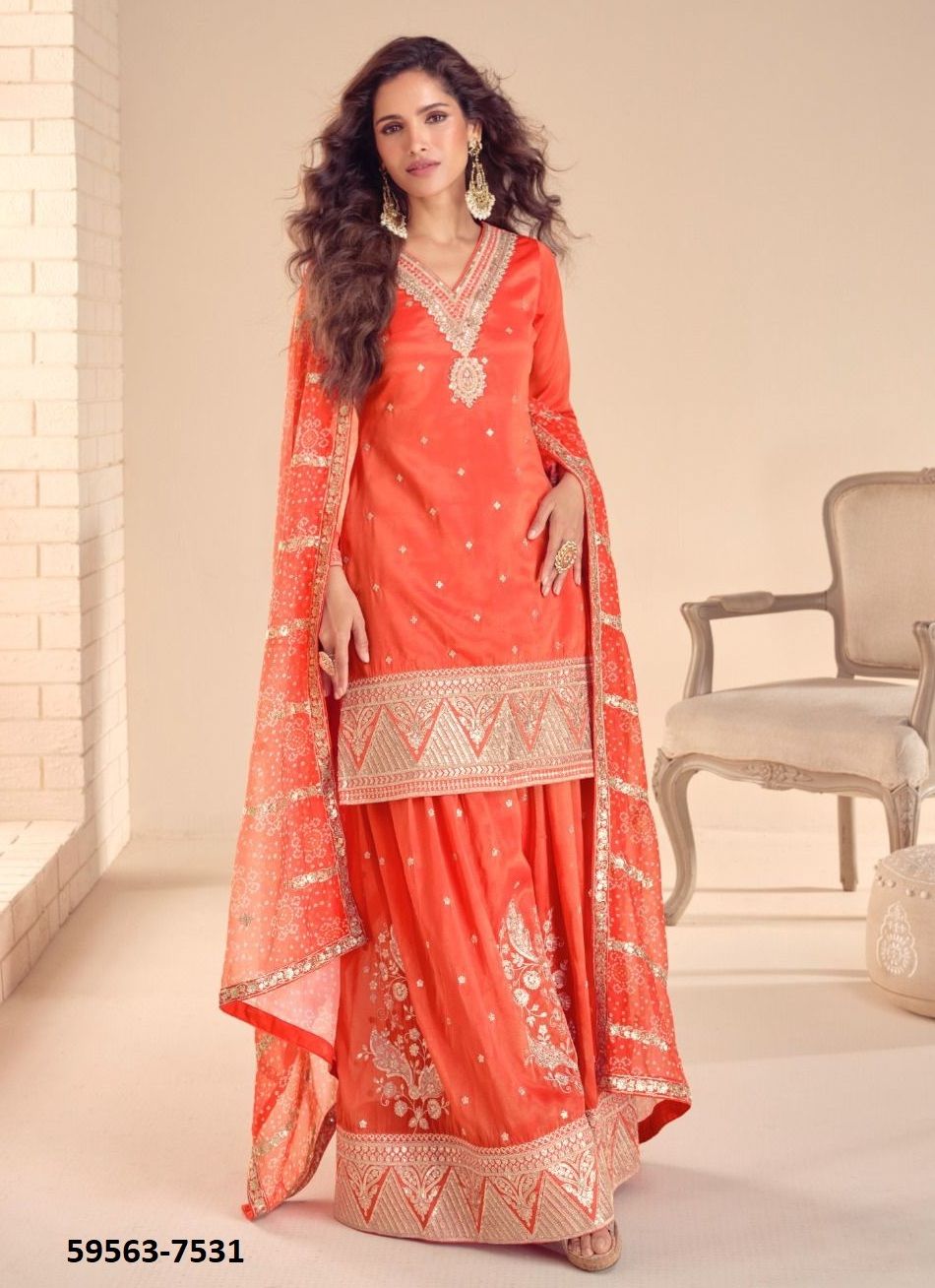 TISHA - Catalog # 59563 (Set of 3 Readymade Salwar Suits) by Brand GULKAYRA DESIGNER TISHA - Catalog # 59563 (Set of 3 Readymade Salwar Suits) by Brand GULKAYRA DESIGNER