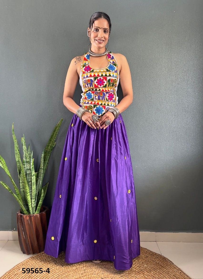 VARUNI - Catalog # 59565 (Set of 5 Semi-Stitched Lehengas) by Brand MEHERIYA VARUNI - Catalog # 59565 (Set of 5 Semi-Stitched Lehengas) by Brand MEHERIYA