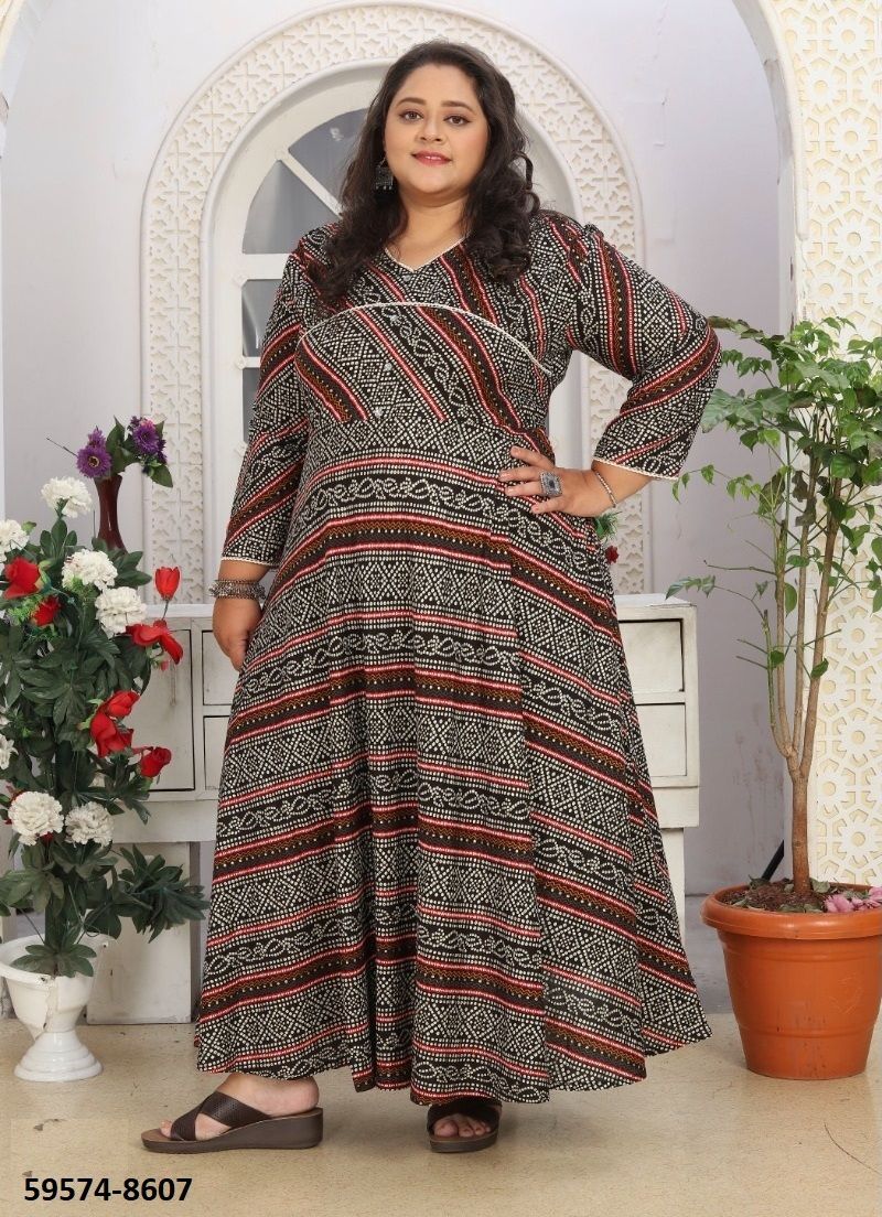 BIG SIZE 2 - Catalog # 59574 (Set of 4 Readymade Women's Kurtis / Tops) by Brand AABHARAN BIG SIZE 2 - Catalog # 59574 (Set of 4 Readymade Women's Kurtis / Tops) by Brand AABHARAN
