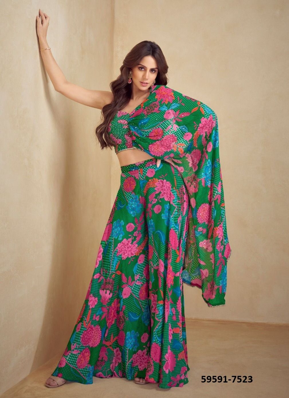 KEIRA - Catalog # 59591 (Set of 4 Indo-Western Outfits) by Brand GULKAYRA DESIGNER