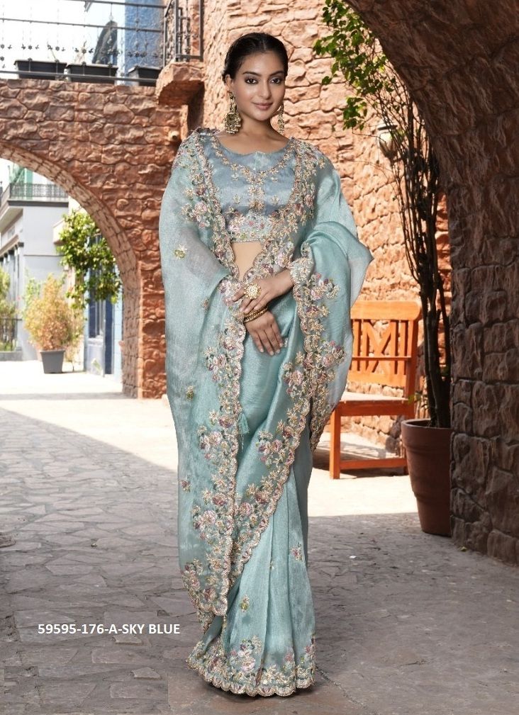 COLORS HITS - Catalog # 59595 (Set of 16 Sarees) by Brand TATHASTU COLORS HITS - Catalog # 59595 (Set of 16 Sarees) by Brand TATHASTU