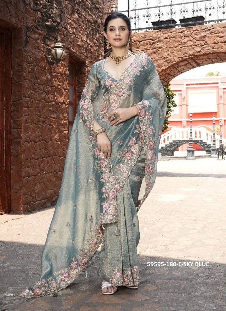COLORS HITS - Catalog # 59595 (Set of 16 Sarees) by Brand TATHASTU COLORS HITS - Catalog # 59595 (Set of 16 Sarees) by Brand TATHASTU