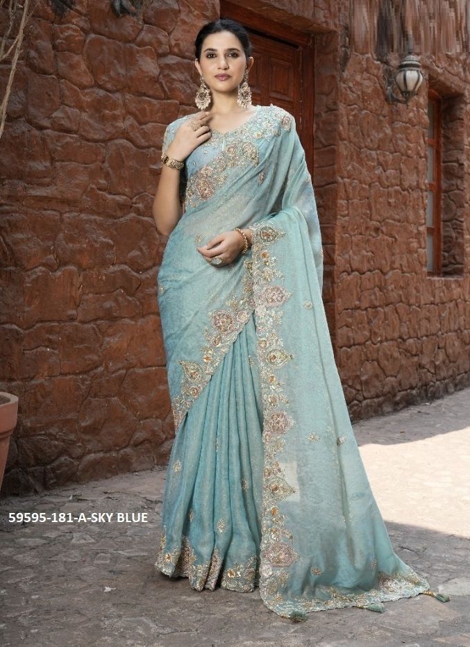 COLORS HITS - Catalog # 59595 (Set of 16 Sarees) by Brand TATHASTU COLORS HITS - Catalog # 59595 (Set of 16 Sarees) by Brand TATHASTU
