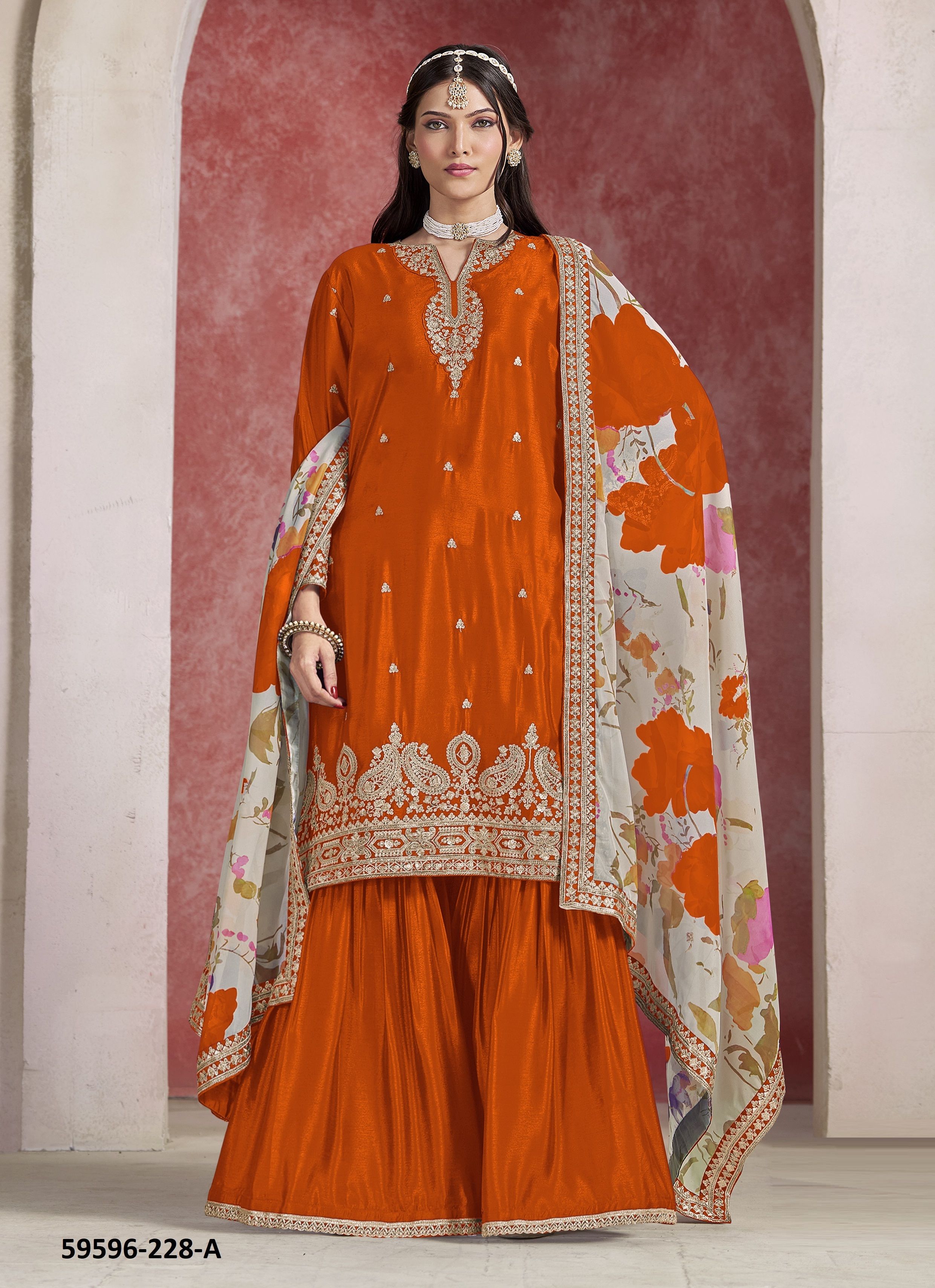 AANAYA 228 - Catalog # 59596 (Set of 4 Readymade Salwar Suits) by Brand DESI MUSE AANAYA 228 - Catalog # 59596 (Set of 4 Readymade Salwar Suits) by Brand DESI MUSE