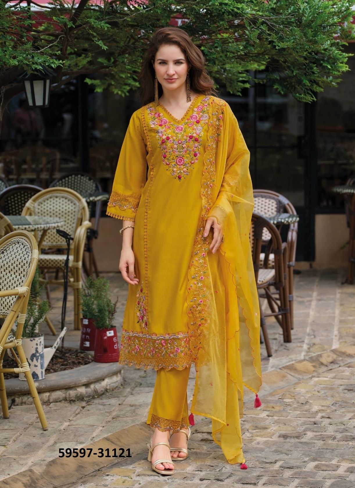 SHIDDAT 5 - Catalog # 59597 (Set of 6 Readymade Salwar Suits) by Brand LADY LEELA SHIDDAT 5 - Catalog # 59597 (Set of 6 Readymade Salwar Suits) by Brand LADY LEELA