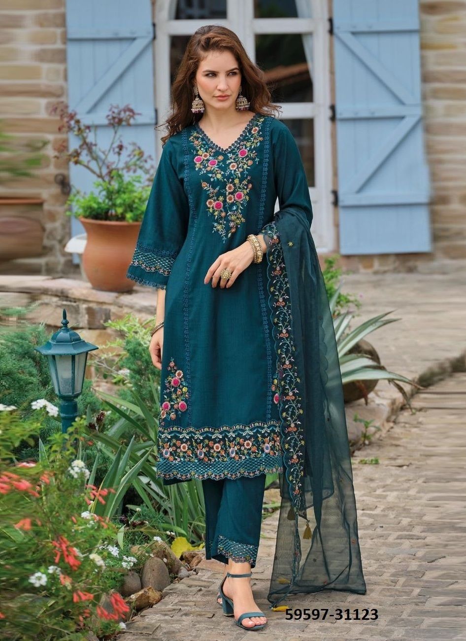 SHIDDAT 5 - Catalog # 59597 (Set of 6 Readymade Salwar Suits) by Brand LADY LEELA SHIDDAT 5 - Catalog # 59597 (Set of 6 Readymade Salwar Suits) by Brand LADY LEELA