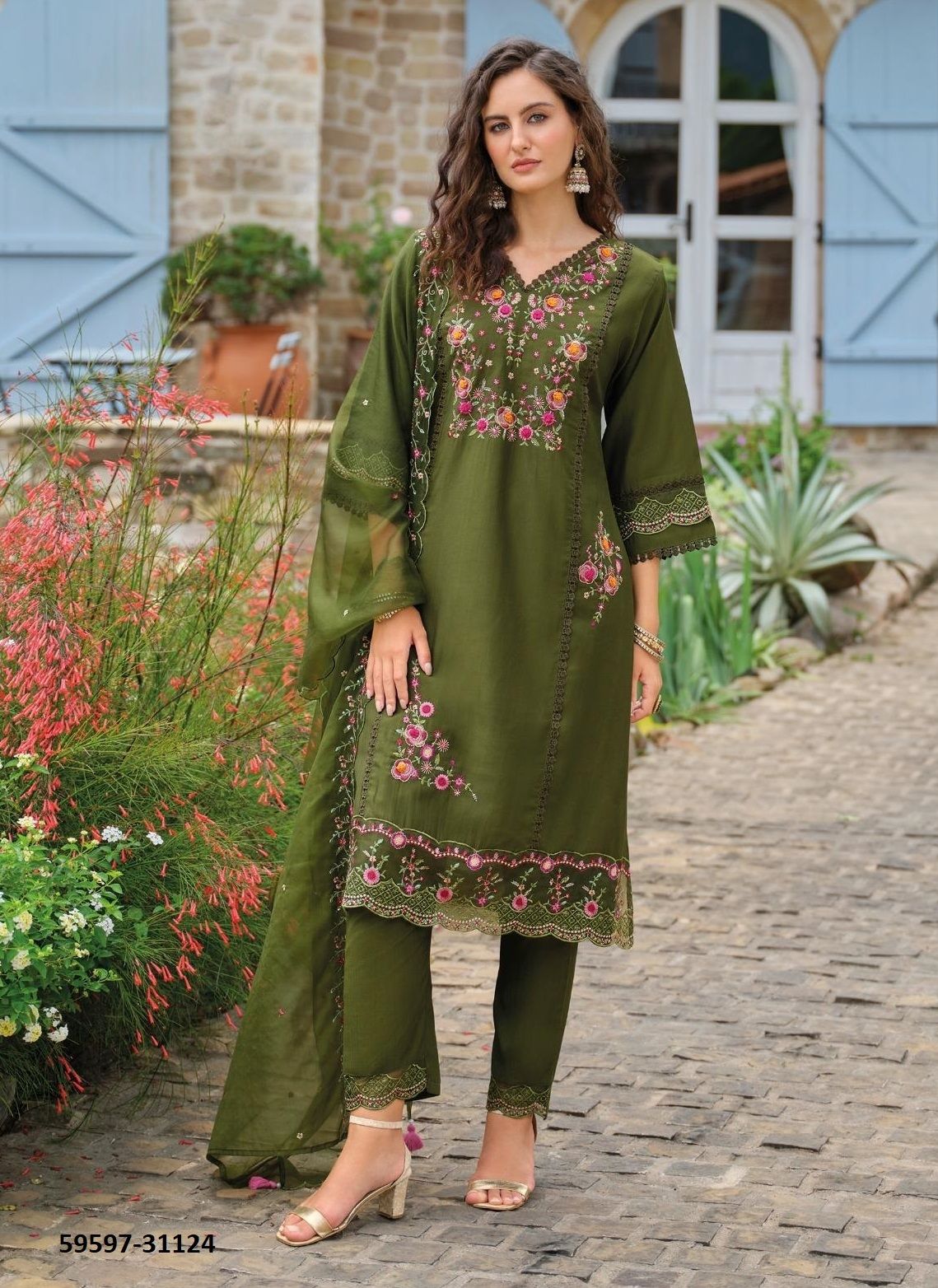 SHIDDAT 5 - Catalog # 59597 (Set of 6 Readymade Salwar Suits) by Brand LADY LEELA SHIDDAT 5 - Catalog # 59597 (Set of 6 Readymade Salwar Suits) by Brand LADY LEELA