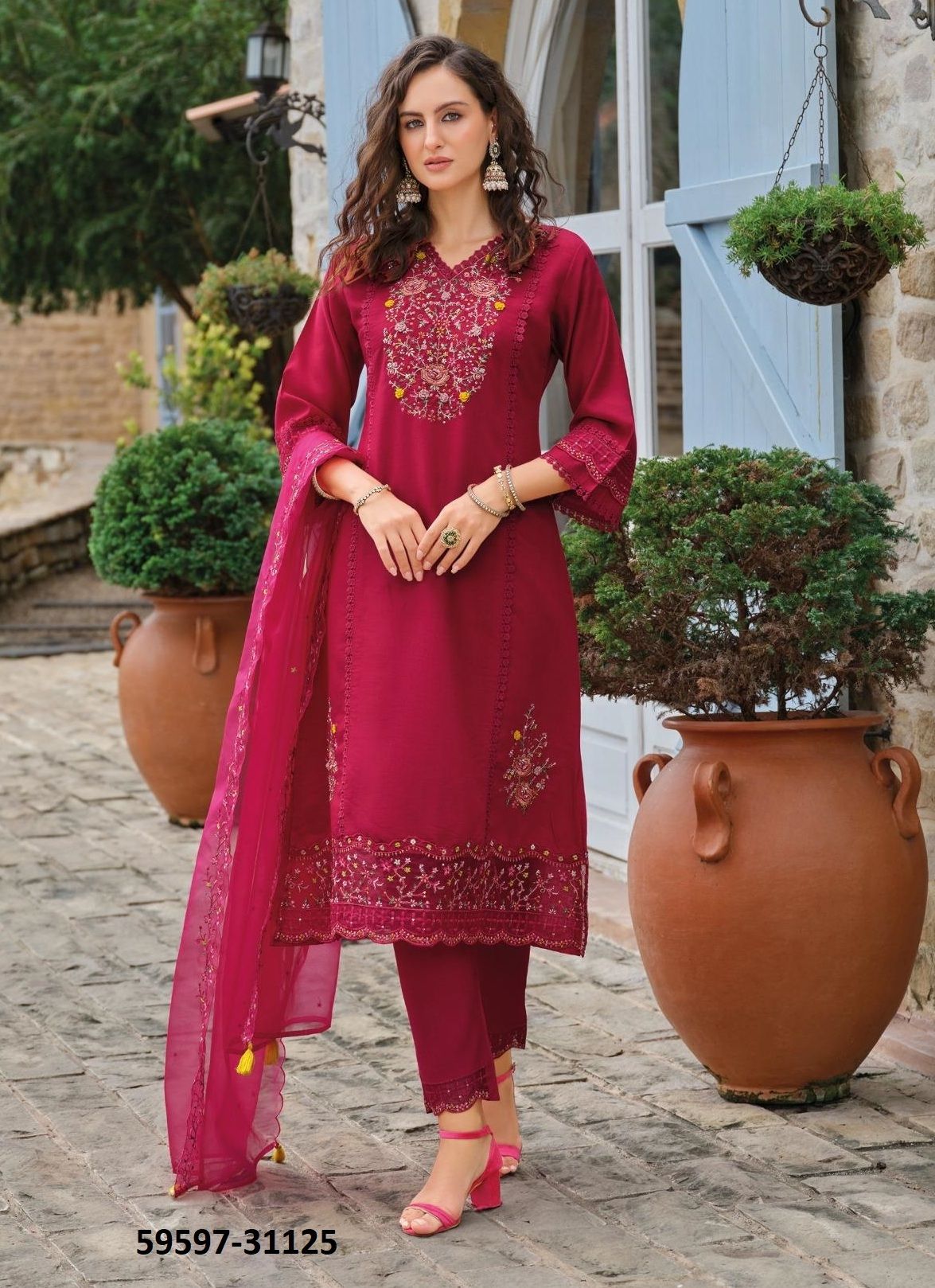 SHIDDAT 5 - Catalog # 59597 (Set of 6 Readymade Salwar Suits) by Brand LADY LEELA SHIDDAT 5 - Catalog # 59597 (Set of 6 Readymade Salwar Suits) by Brand LADY LEELA