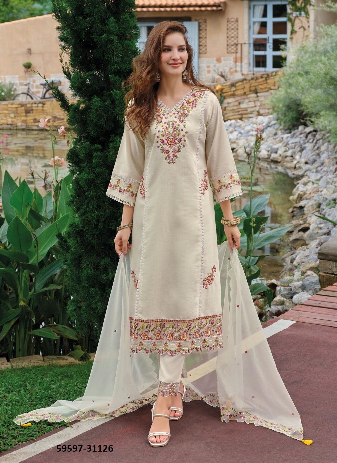 SHIDDAT 5 - Catalog # 59597 (Set of 6 Readymade Salwar Suits) by Brand LADY LEELA SHIDDAT 5 - Catalog # 59597 (Set of 6 Readymade Salwar Suits) by Brand LADY LEELA
