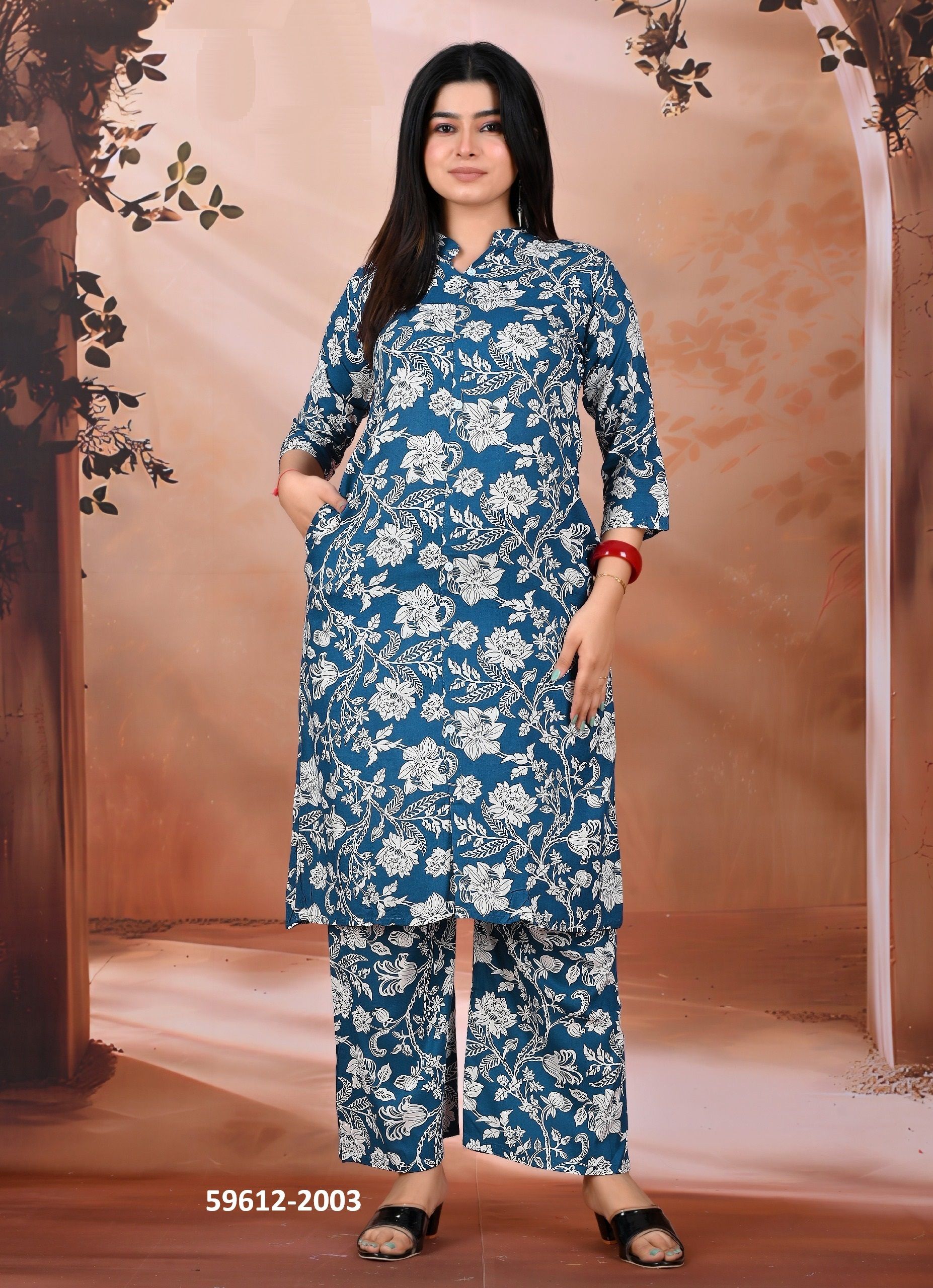 DULHAN 2 - Catalog # 59612 (Set of 8 Tops With Bottoms) by Brand PADMAVATI TEXTILES