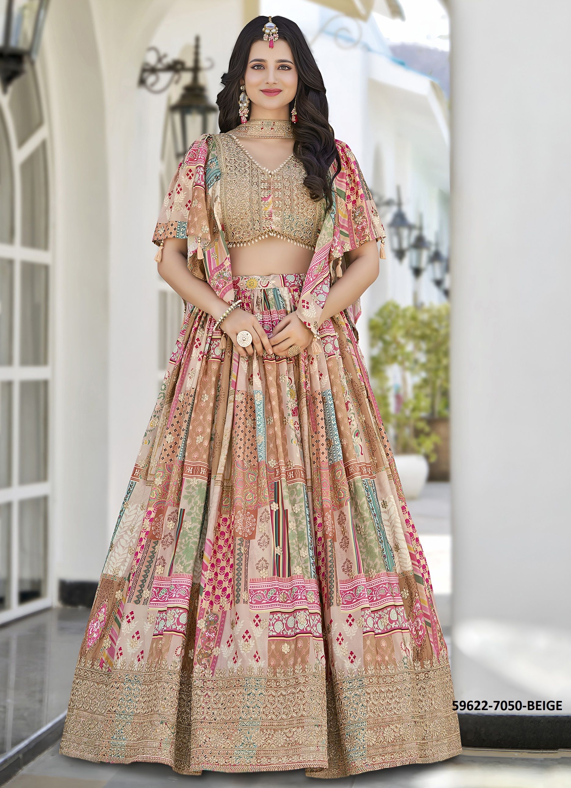 QUEEN - Catalog # 59622 (Set of 8 Semi-Stitched Lehengas) by Brand MEHERIYA QUEEN - Catalog # 59622 (Set of 8 Semi-Stitched Lehengas) by Brand MEHERIYA
