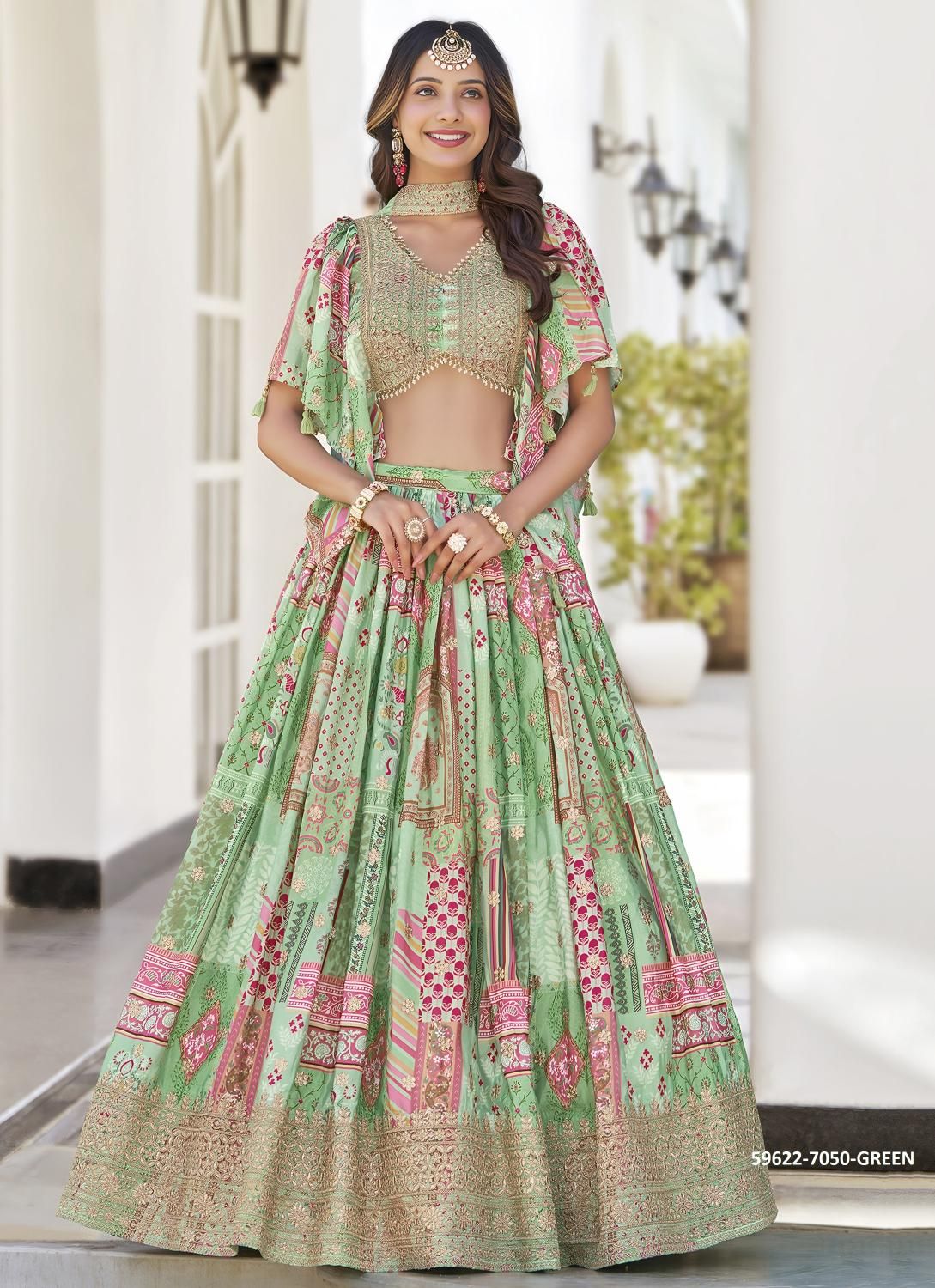 QUEEN - Catalog # 59622 (Set of 8 Semi-Stitched Lehengas) by Brand MEHERIYA QUEEN - Catalog # 59622 (Set of 8 Semi-Stitched Lehengas) by Brand MEHERIYA