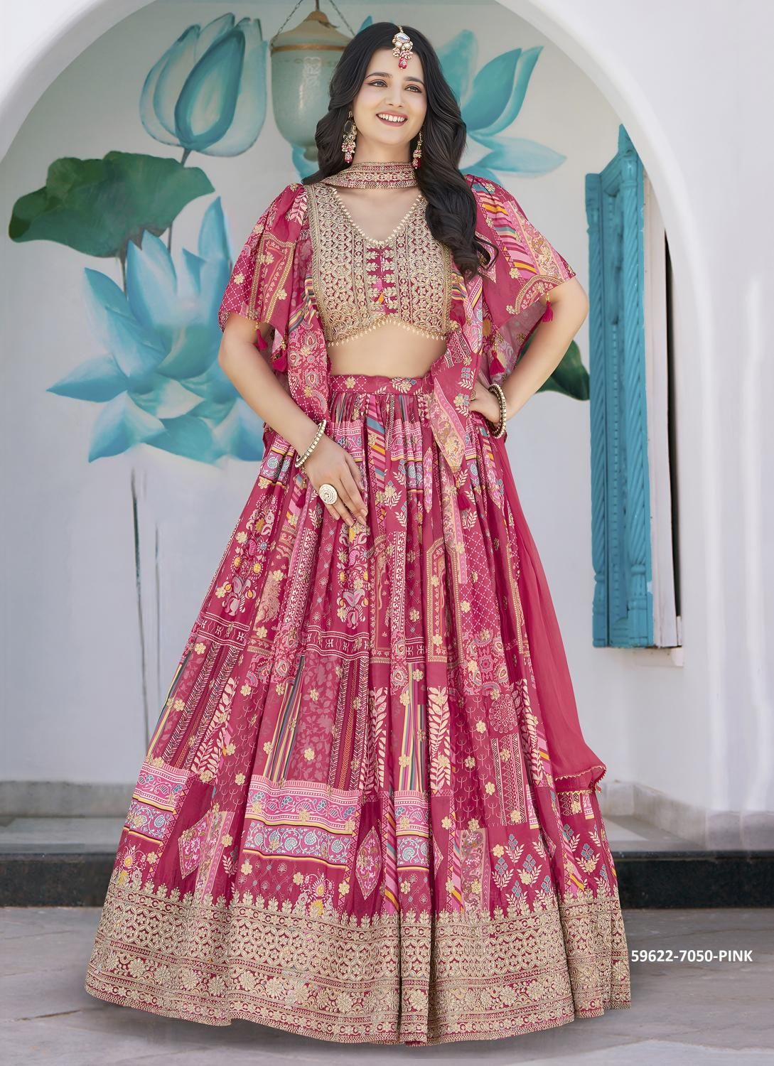 QUEEN - Catalog # 59622 (Set of 8 Semi-Stitched Lehengas) by Brand MEHERIYA QUEEN - Catalog # 59622 (Set of 8 Semi-Stitched Lehengas) by Brand MEHERIYA