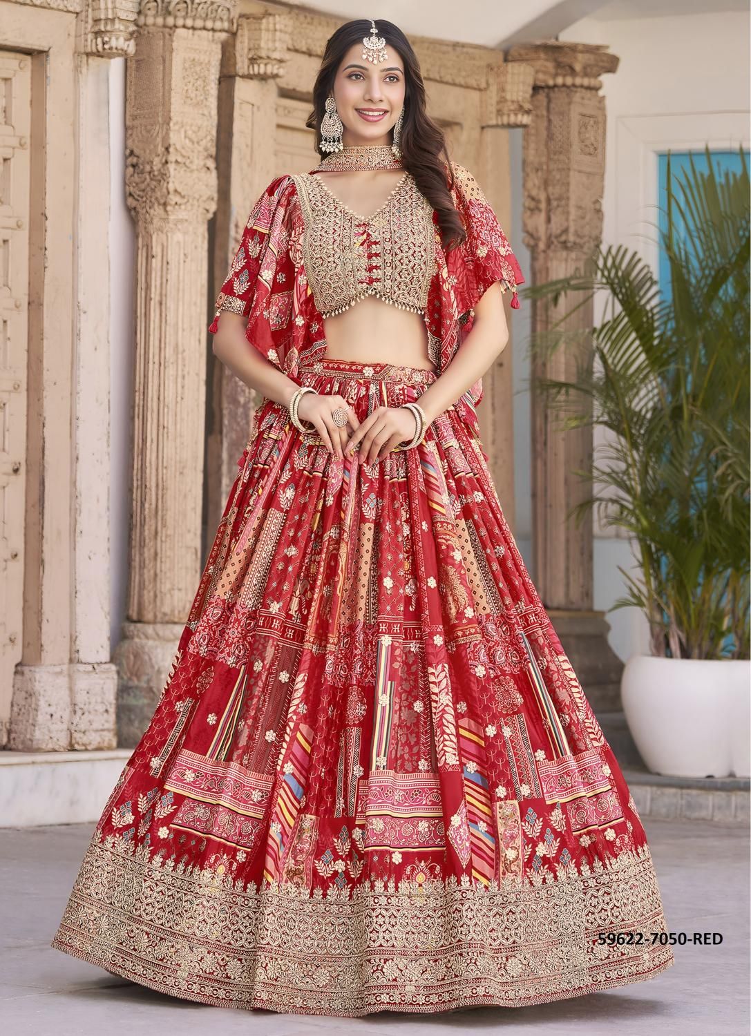 QUEEN - Catalog # 59622 (Set of 8 Semi-Stitched Lehengas) by Brand MEHERIYA QUEEN - Catalog # 59622 (Set of 8 Semi-Stitched Lehengas) by Brand MEHERIYA
