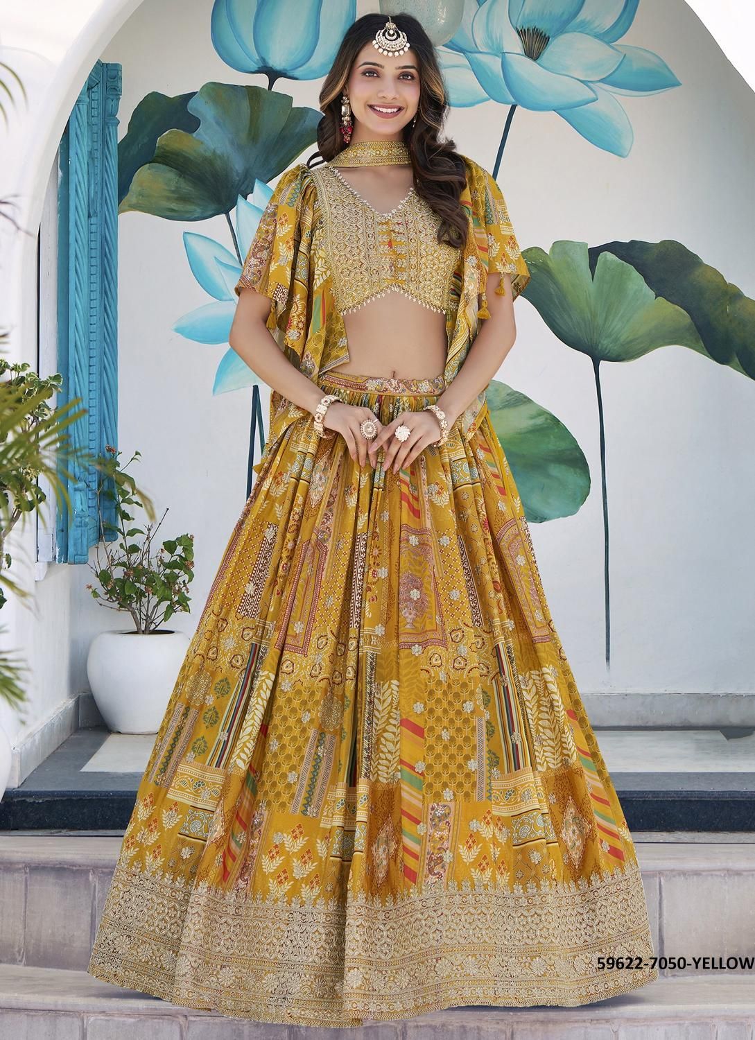 QUEEN - Catalog # 59622 (Set of 8 Semi-Stitched Lehengas) by Brand MEHERIYA QUEEN - Catalog # 59622 (Set of 8 Semi-Stitched Lehengas) by Brand MEHERIYA
