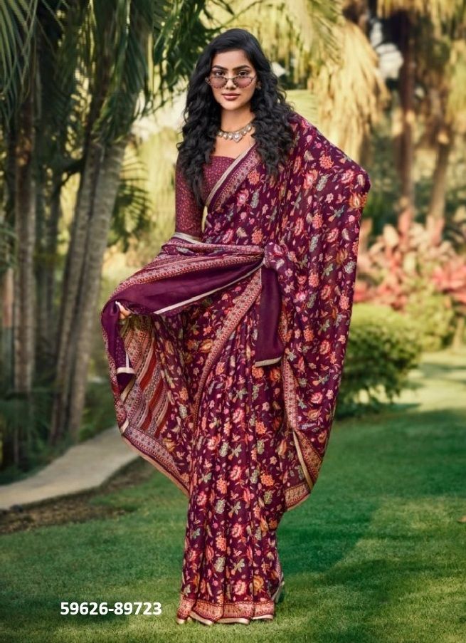 ANTIQUE GOLD 3 - Catalog # 59626 (Set of 12 Sarees) by Brand VIPUL FASHIONS