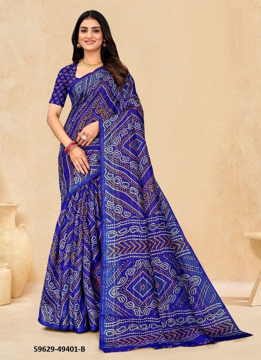 RAINBOW SILK 3 - Catalog # 59629 (Set of 12 Sarees) by Brand RUCHI SAREES