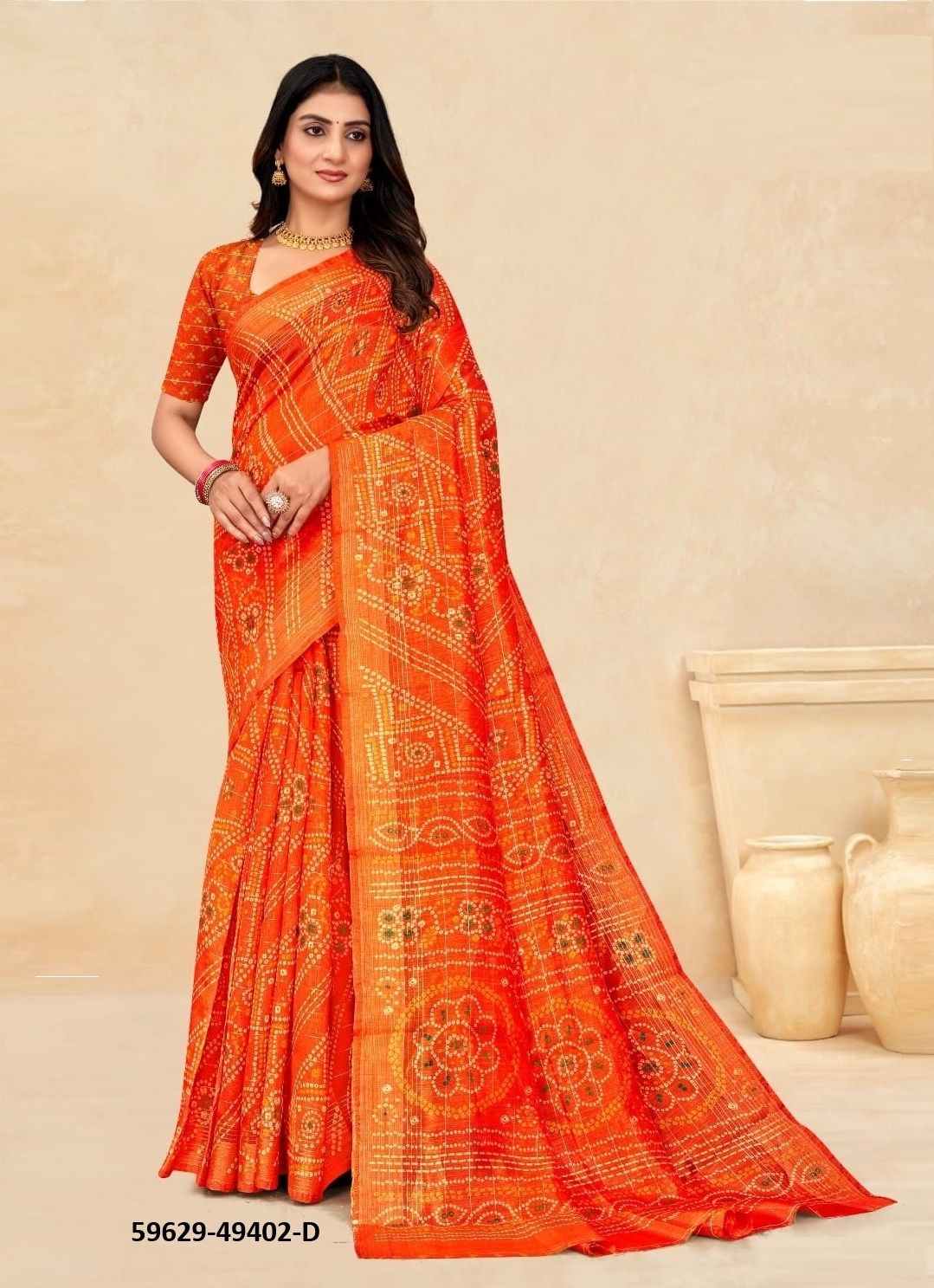 RAINBOW SILK 3 - Catalog # 59629 (Set of 12 Sarees) by Brand RUCHI SAREES