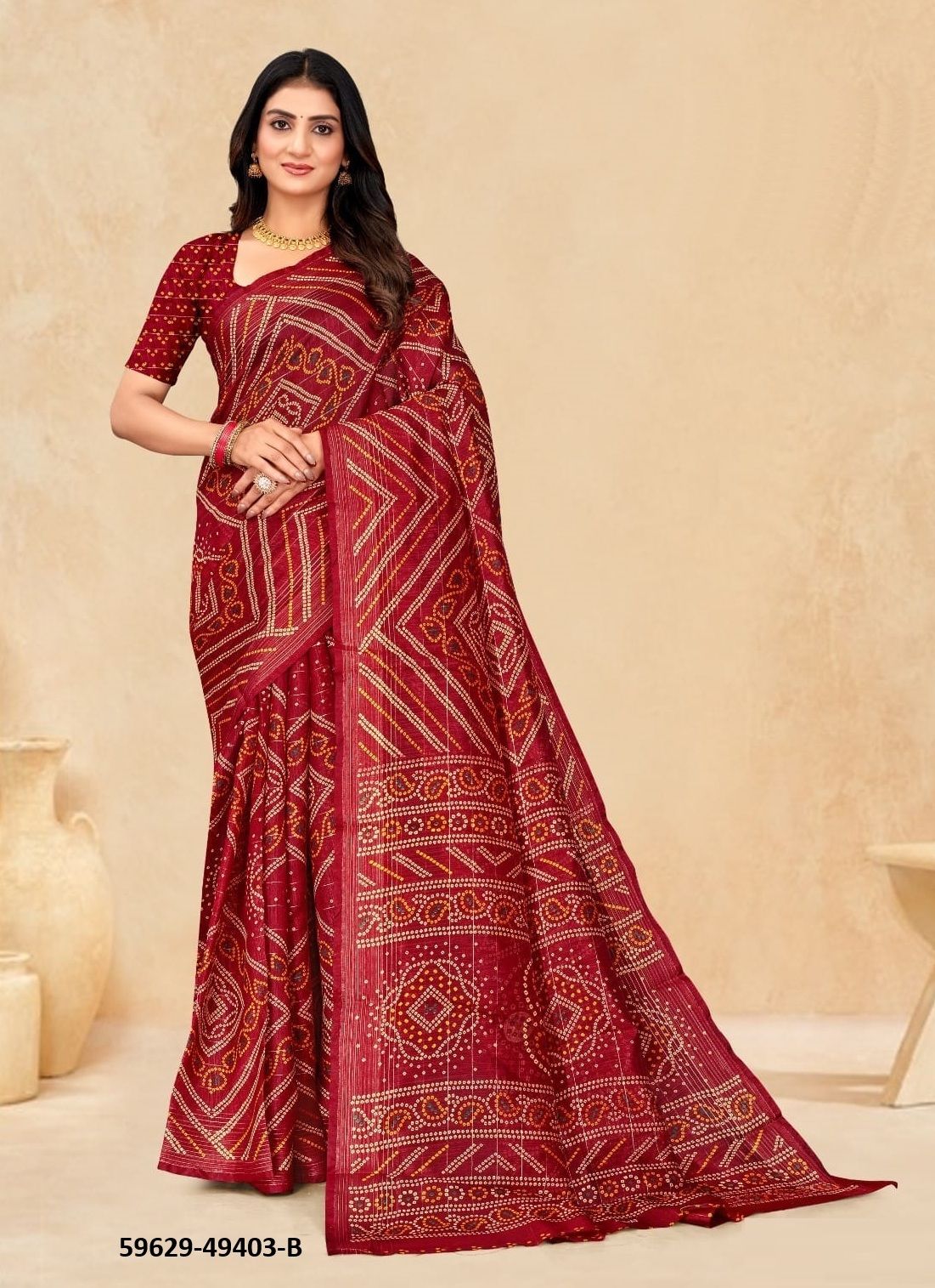 RAINBOW SILK 3 - Catalog # 59629 (Set of 12 Sarees) by Brand RUCHI SAREES