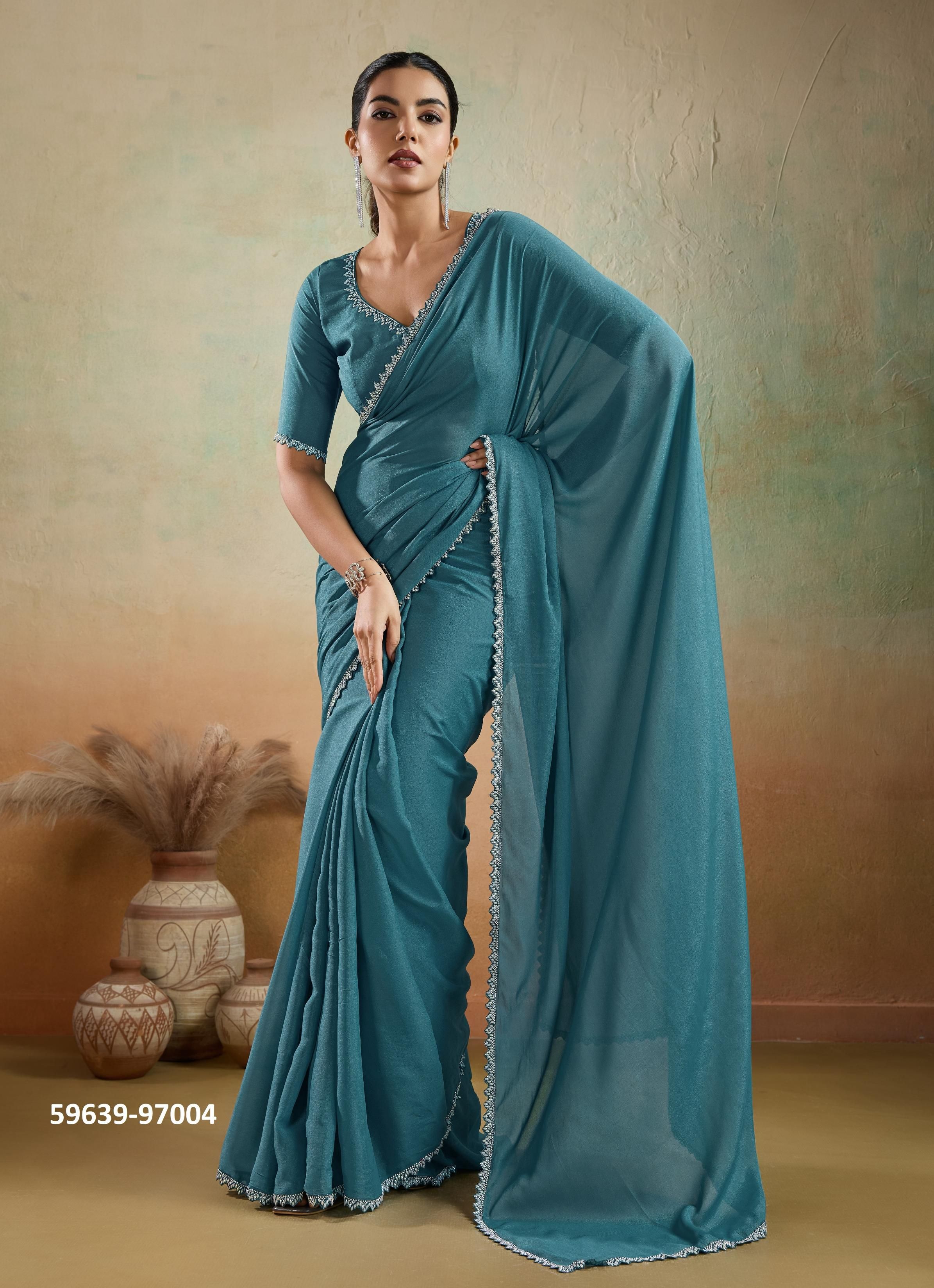 EKAIRAA - Catalog # 59639 (Set of 5 Sarees) by Brand S-ETHNIC LIFESTYLE