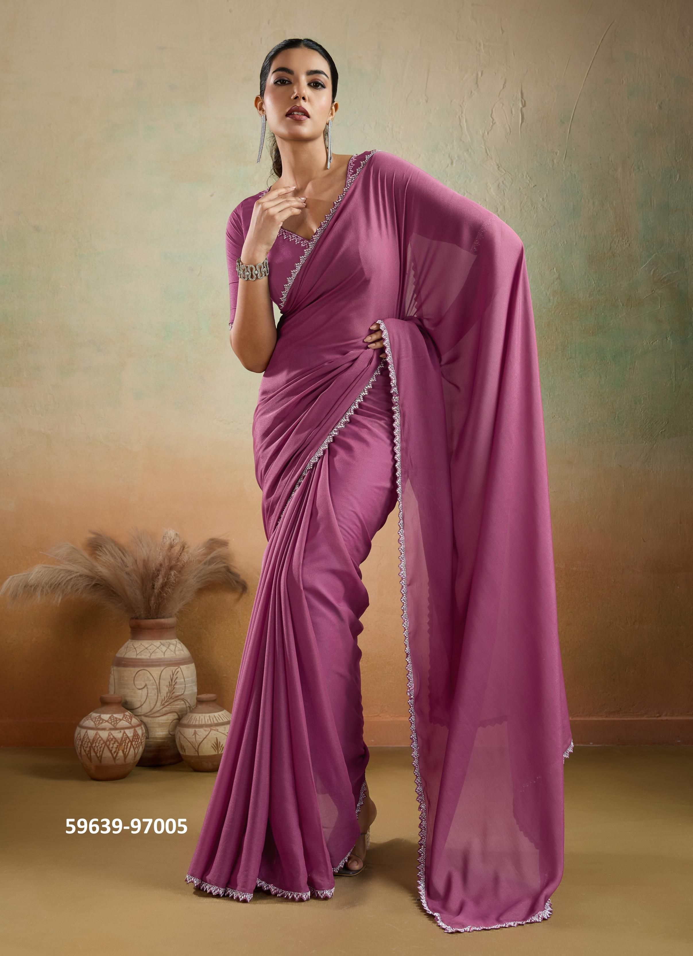 EKAIRAA - Catalog # 59639 (Set of 5 Sarees) by Brand S-ETHNIC LIFESTYLE