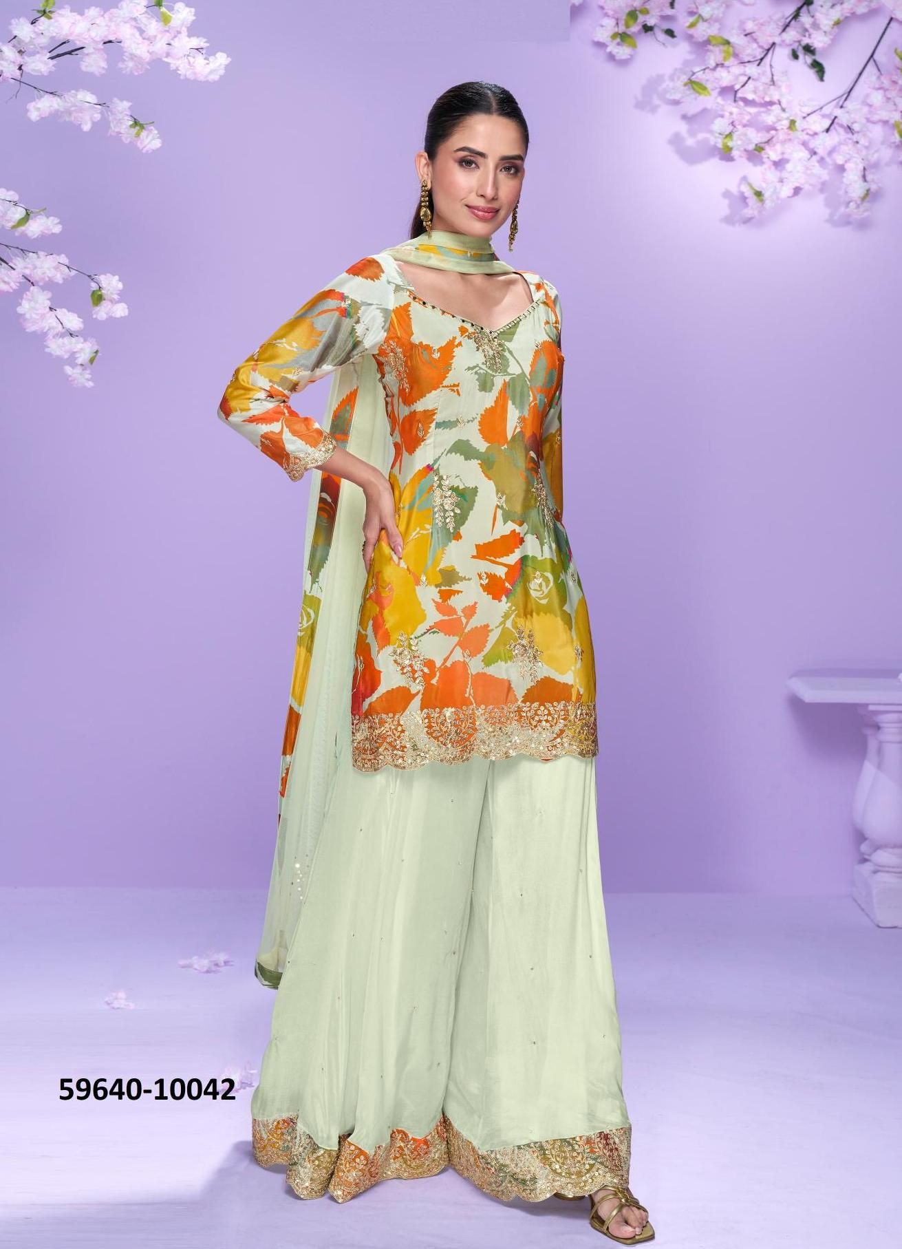 VAANI - Catalog # 59640 (Set of 4 Readymade Salwar Suits) by Brand SAYURI DESIGNER VAANI - Catalog # 59640 (Set of 4 Readymade Salwar Suits) by Brand SAYURI DESIGNER