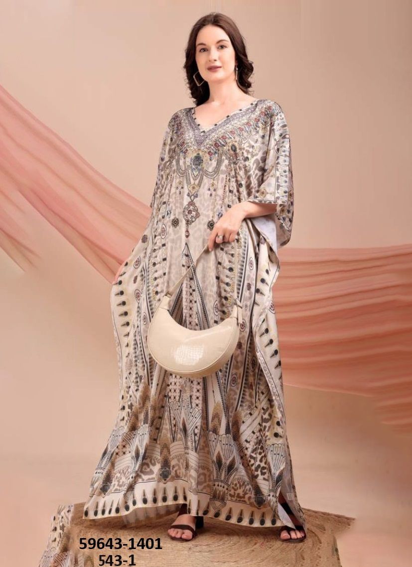 KAFTAN-E-NAZAKAT 14 - Catalog # 59643 (Set of 8 Kaftans / Ponchos) by Brand AABHARAN KAFTAN-E-NAZAKAT 14 - Catalog # 59643 (Set of 8 Kaftans / Ponchos) by Brand AABHARAN