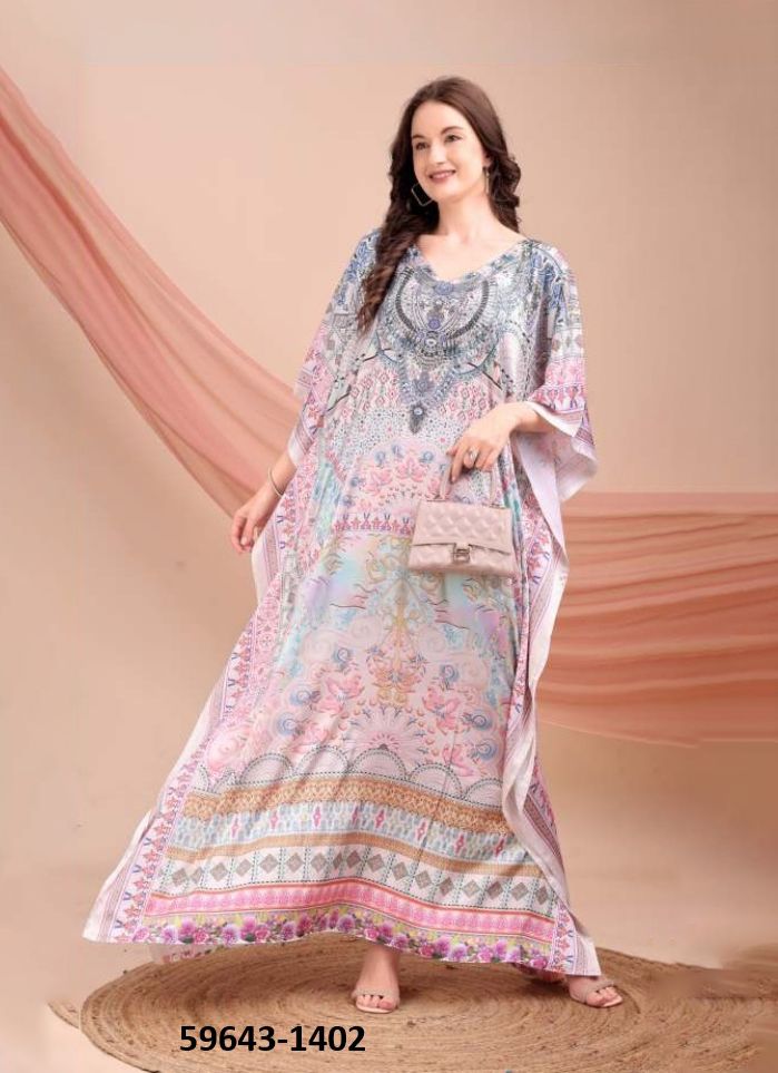 KAFTAN-E-NAZAKAT 14 - Catalog # 59643 (Set of 8 Kaftans / Ponchos) by Brand AABHARAN KAFTAN-E-NAZAKAT 14 - Catalog # 59643 (Set of 8 Kaftans / Ponchos) by Brand AABHARAN