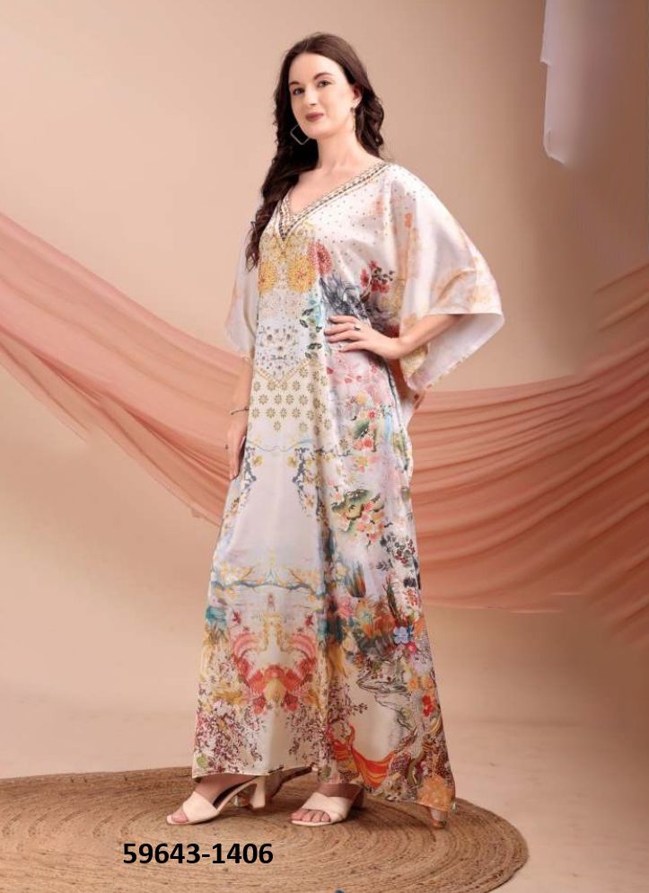 KAFTAN-E-NAZAKAT 14 - Catalog # 59643 (Set of 8 Kaftans / Ponchos) by Brand AABHARAN KAFTAN-E-NAZAKAT 14 - Catalog # 59643 (Set of 8 Kaftans / Ponchos) by Brand AABHARAN