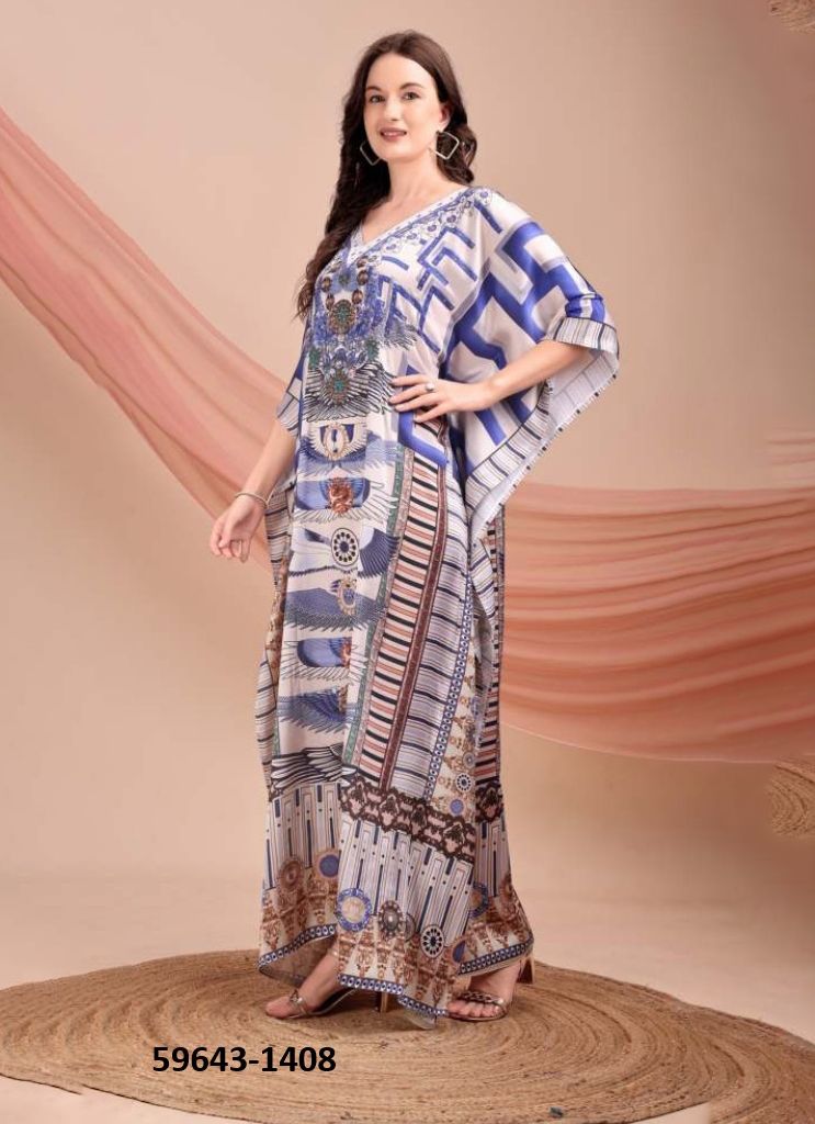 KAFTAN-E-NAZAKAT 14 - Catalog # 59643 (Set of 8 Kaftans / Ponchos) by Brand AABHARAN KAFTAN-E-NAZAKAT 14 - Catalog # 59643 (Set of 8 Kaftans / Ponchos) by Brand AABHARAN