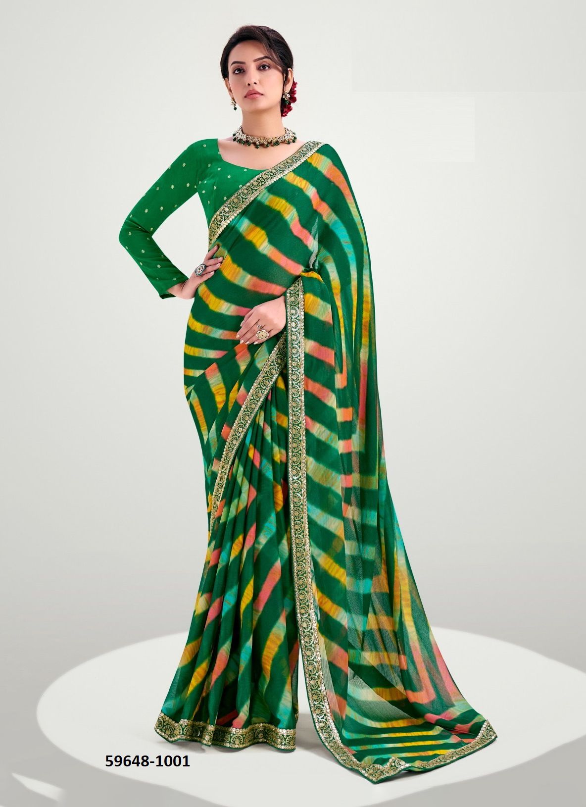 RAJWADI - Catalog # 59648 (Set of 10 Sarees) by Brand STAVAN RAJWADI - Catalog # 59648 (Set of 10 Sarees) by Brand STAVAN