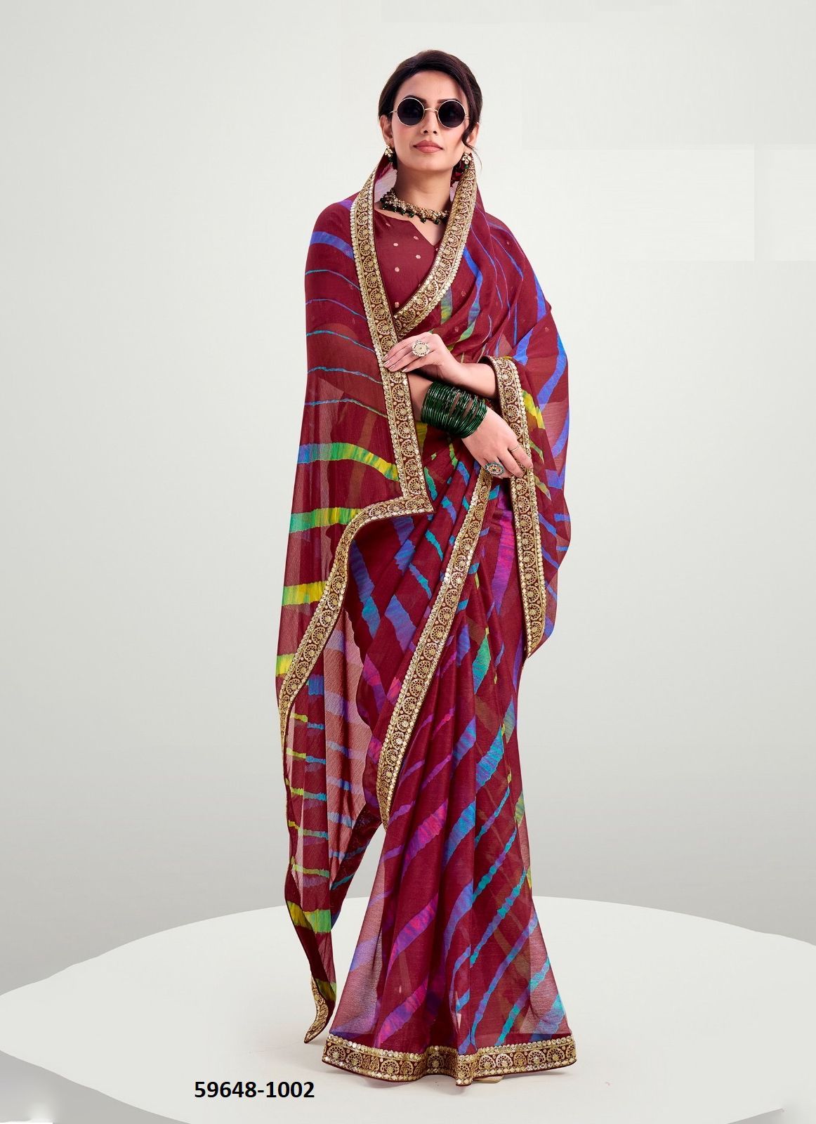 RAJWADI - Catalog # 59648 (Set of 10 Sarees) by Brand STAVAN RAJWADI - Catalog # 59648 (Set of 10 Sarees) by Brand STAVAN