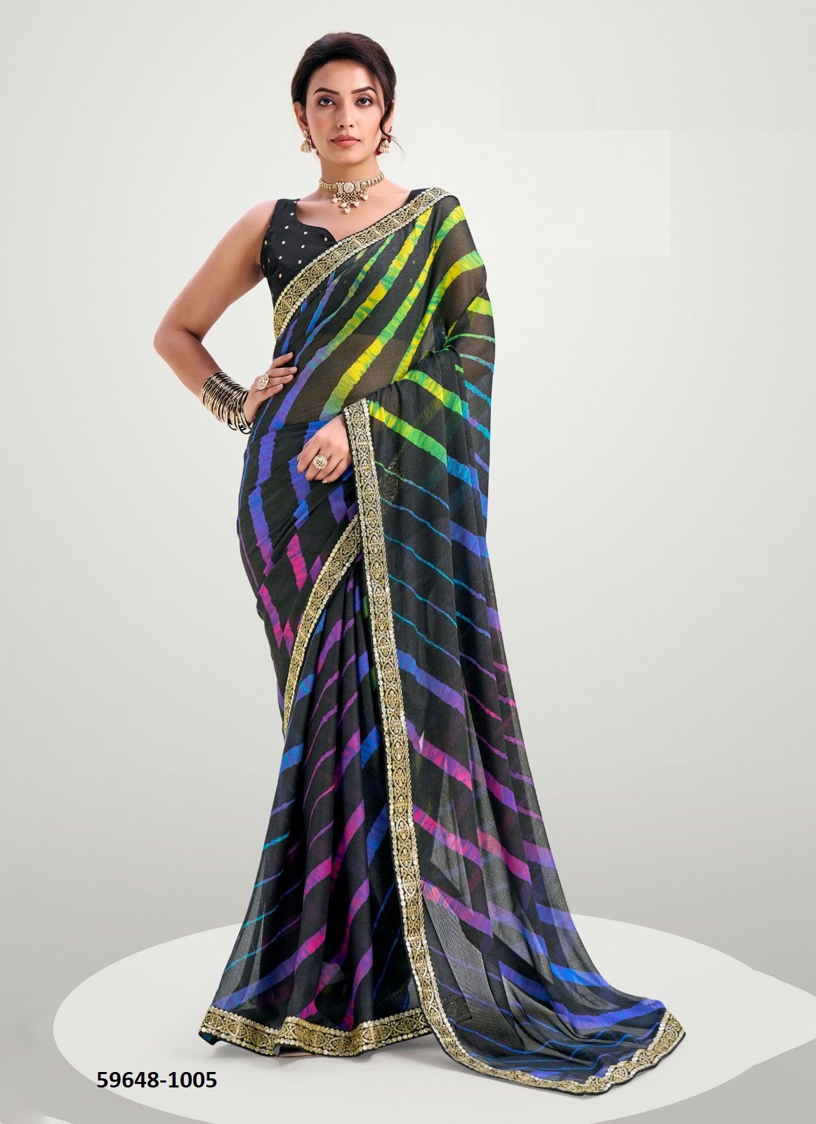RAJWADI - Catalog # 59648 (Set of 10 Sarees) by Brand STAVAN RAJWADI - Catalog # 59648 (Set of 10 Sarees) by Brand STAVAN