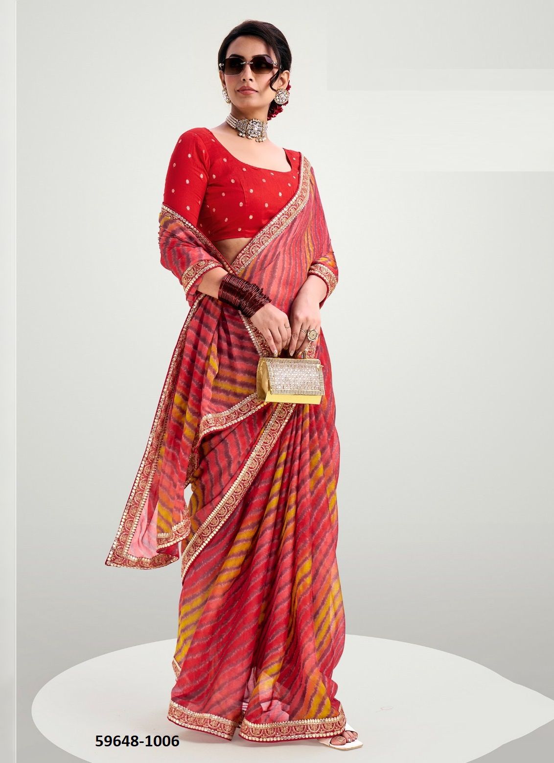 RAJWADI - Catalog # 59648 (Set of 10 Sarees) by Brand STAVAN RAJWADI - Catalog # 59648 (Set of 10 Sarees) by Brand STAVAN