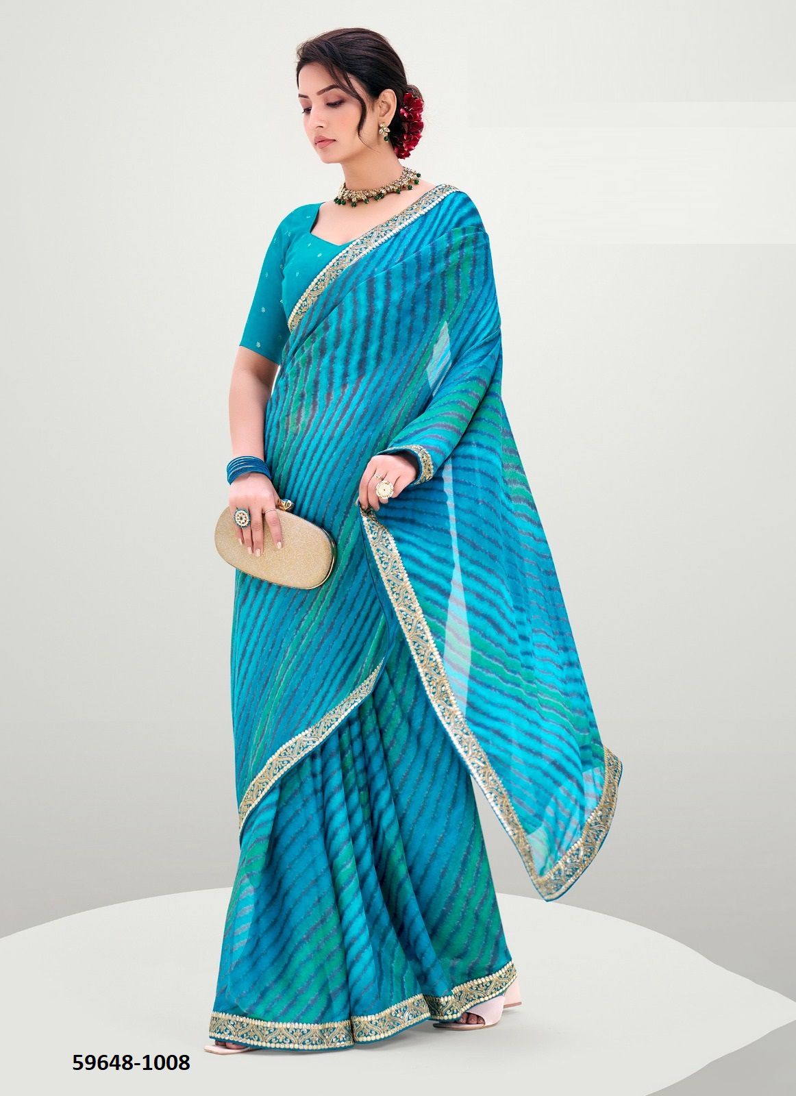 RAJWADI - Catalog # 59648 (Set of 10 Sarees) by Brand STAVAN RAJWADI - Catalog # 59648 (Set of 10 Sarees) by Brand STAVAN