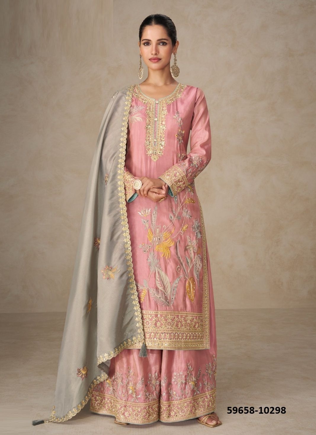 RADHYA - Catalog # 59658 (Set of 2 Readymade Salwar Suits) by Brand AASHIRWAD