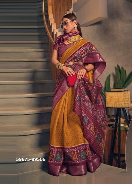 VENUS SILK - Catalog # 59675 (Set of 12 Sarees) by Brand VIPUL FASHIONS