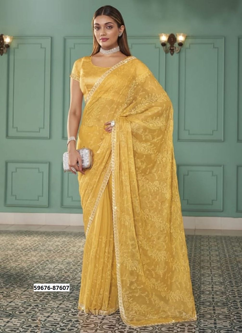 JASHN - Catalog # 59676 (Set of 6 Sarees) by Brand VIPUL FASHIONS
