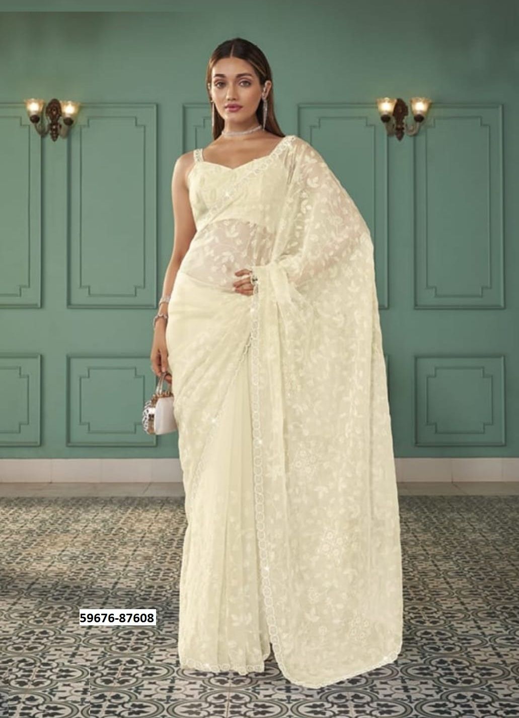 JASHN - Catalog # 59676 (Set of 6 Sarees) by Brand VIPUL FASHIONS